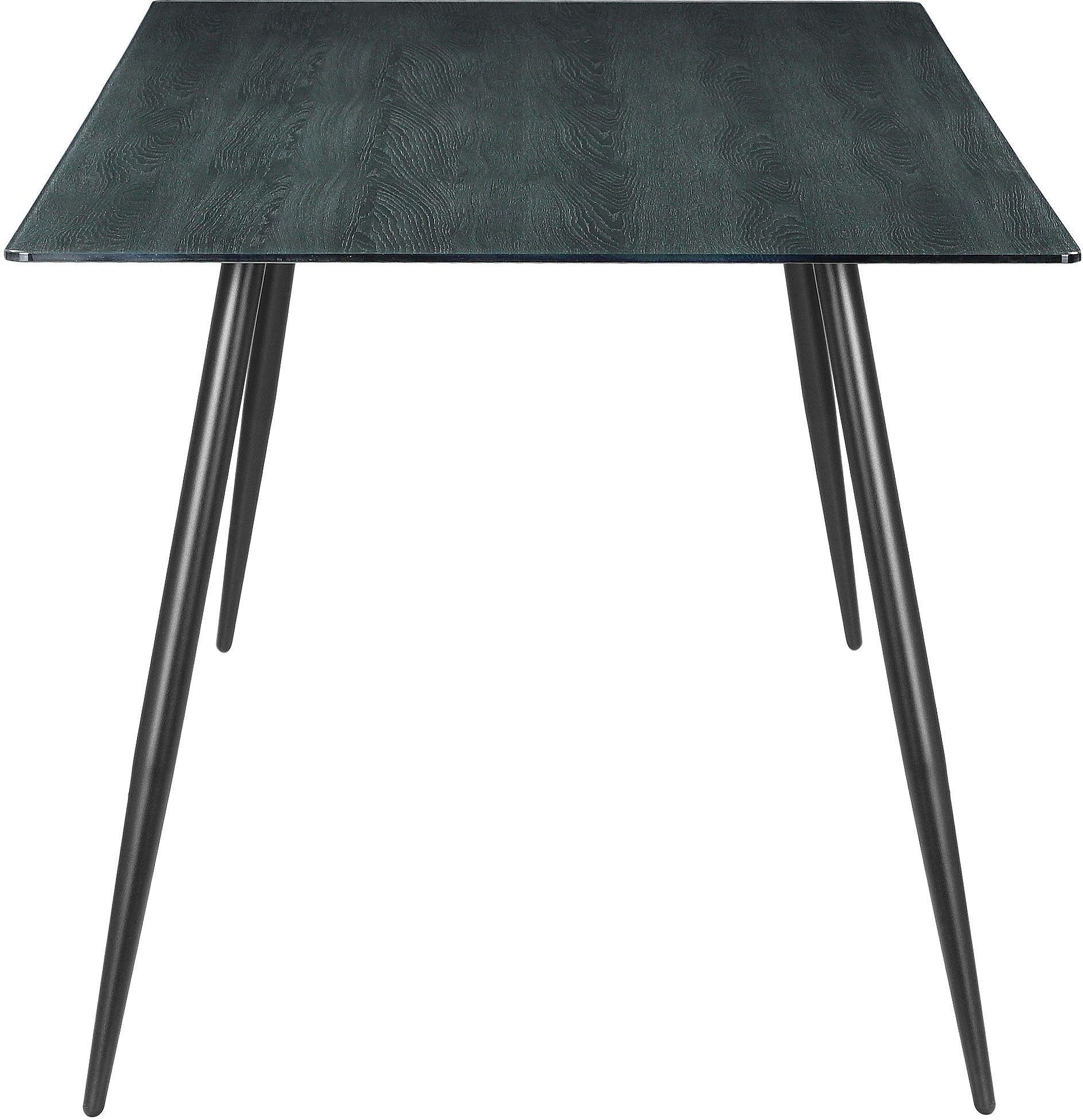 Home affaire Eettafel Turah, TOPSELLER!, OTTOs keuze met glazen blad in houtlook, tijdloos ontwerp, onderhoudsvriendelijk