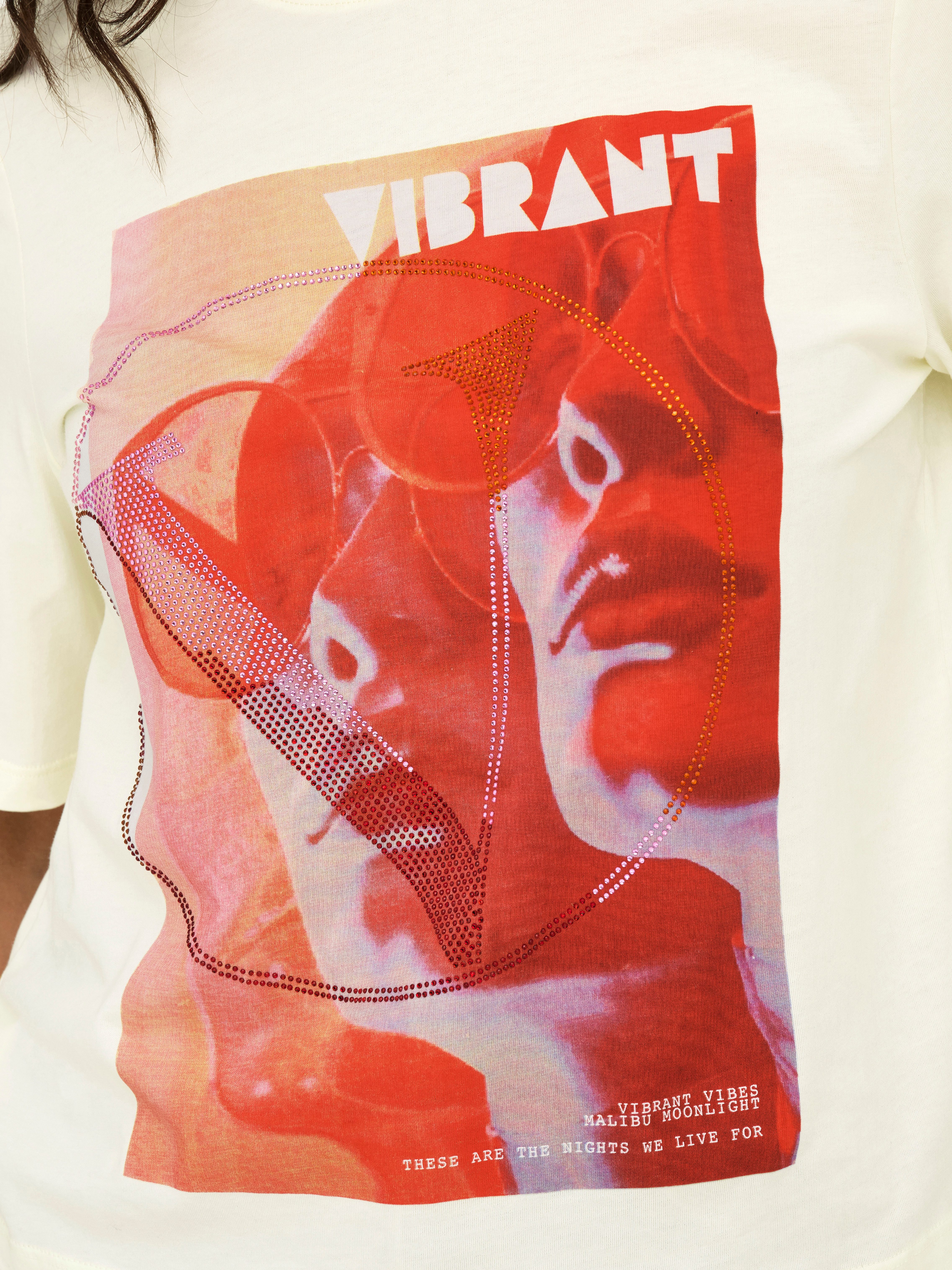Only Shirt met korte mouwen ONLHAVANNA LIFE S/S VIBE TOP BOX JRS