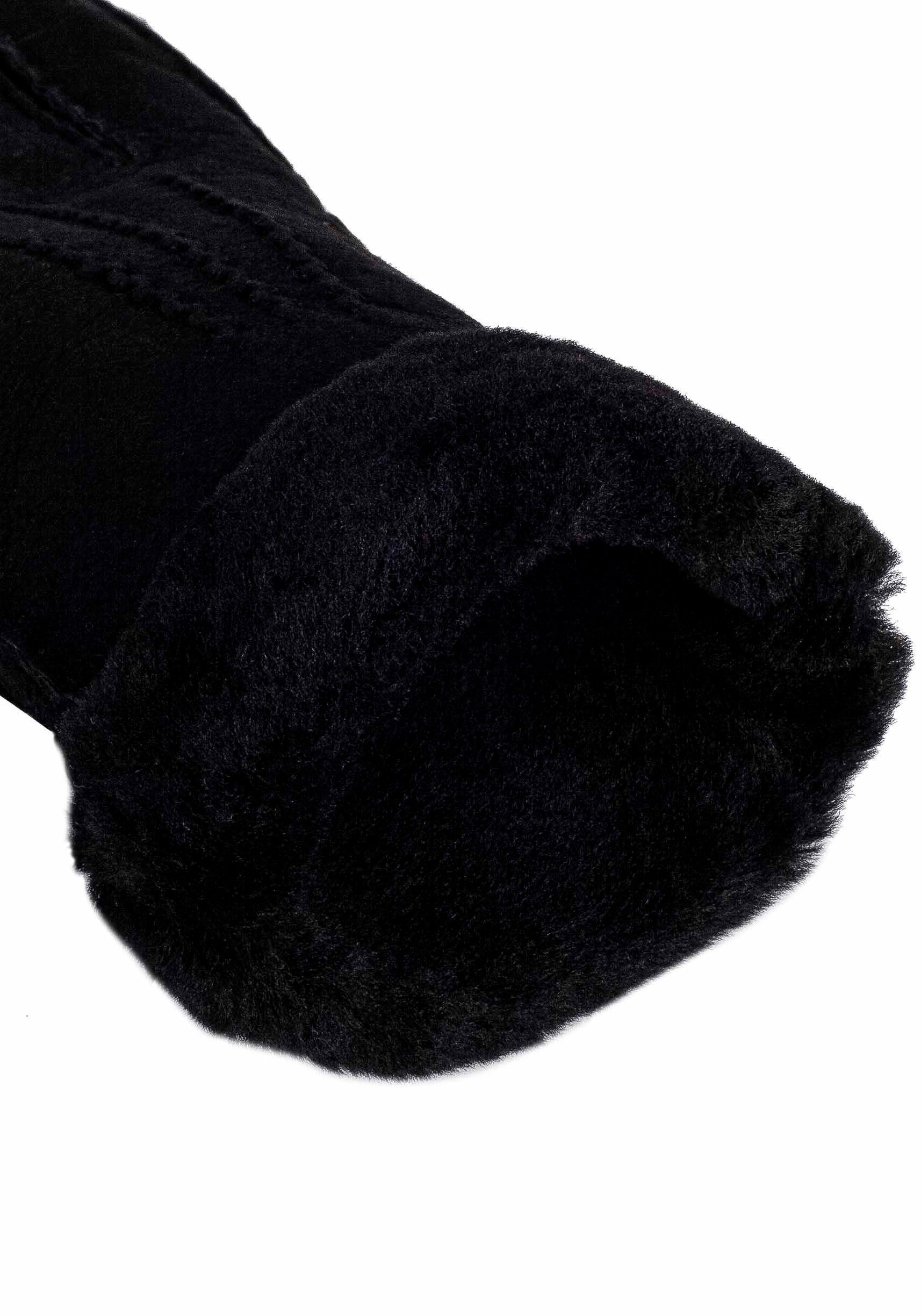 KESSLER Leren handschoenen klassiek ontwerp met 3 stiksels en brede omslag
