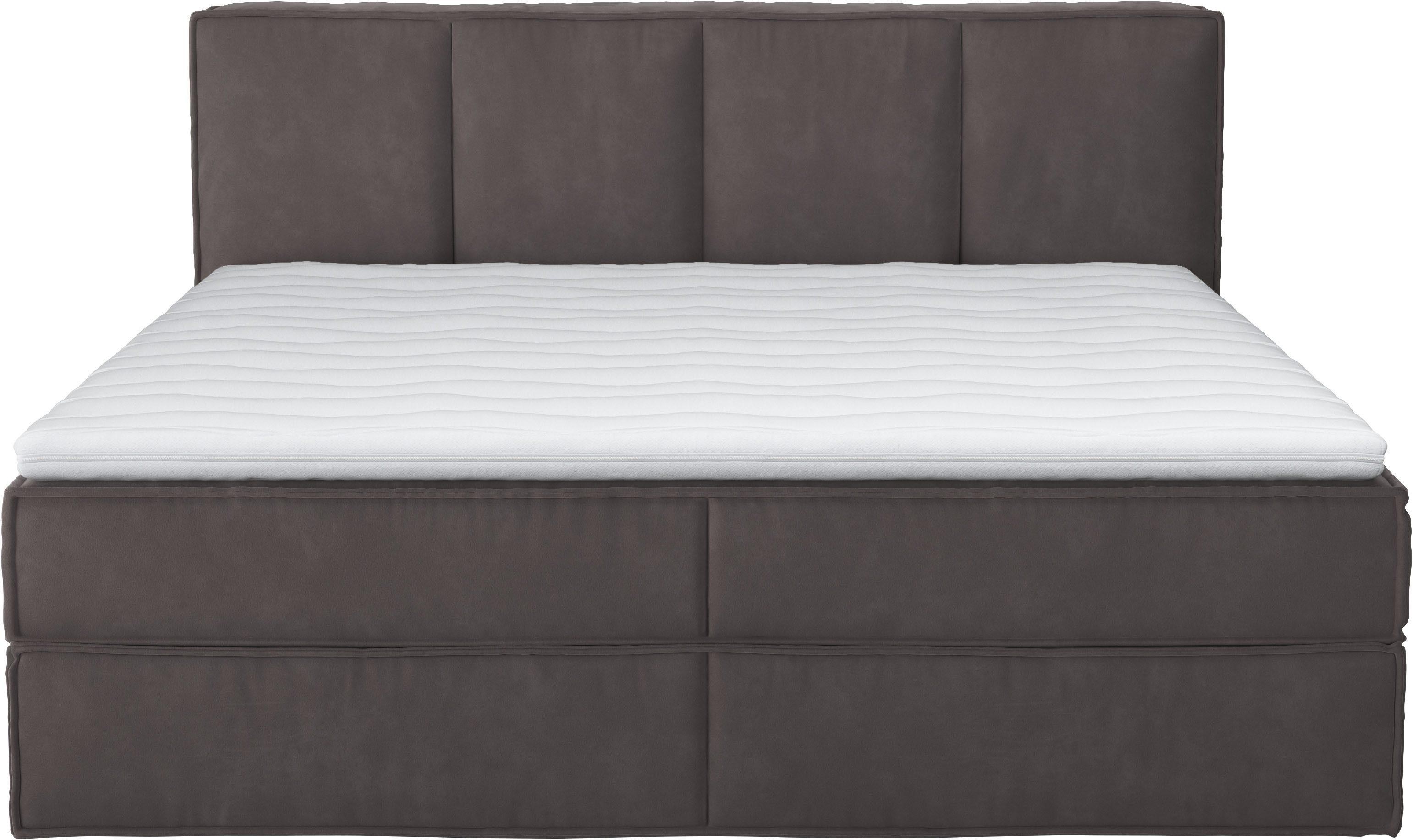 Home affaire Boxspring Milano Boxbed incl. topmatras, 2 matrassen, hardheden H2, H3 en H4 naar keuze