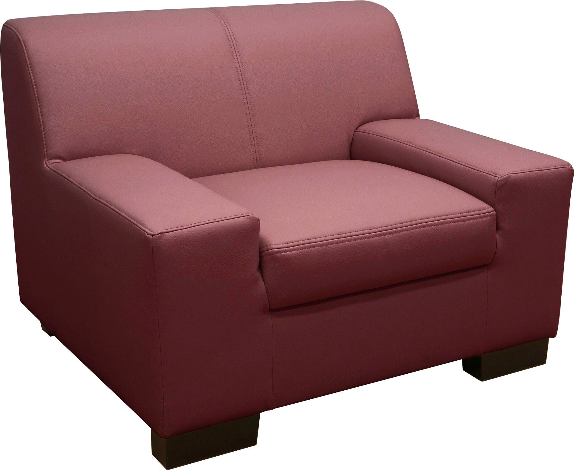 DOMO collection Fauteuil Norma Top, elegant en modern, platte armleuningen, comfortabel (set)