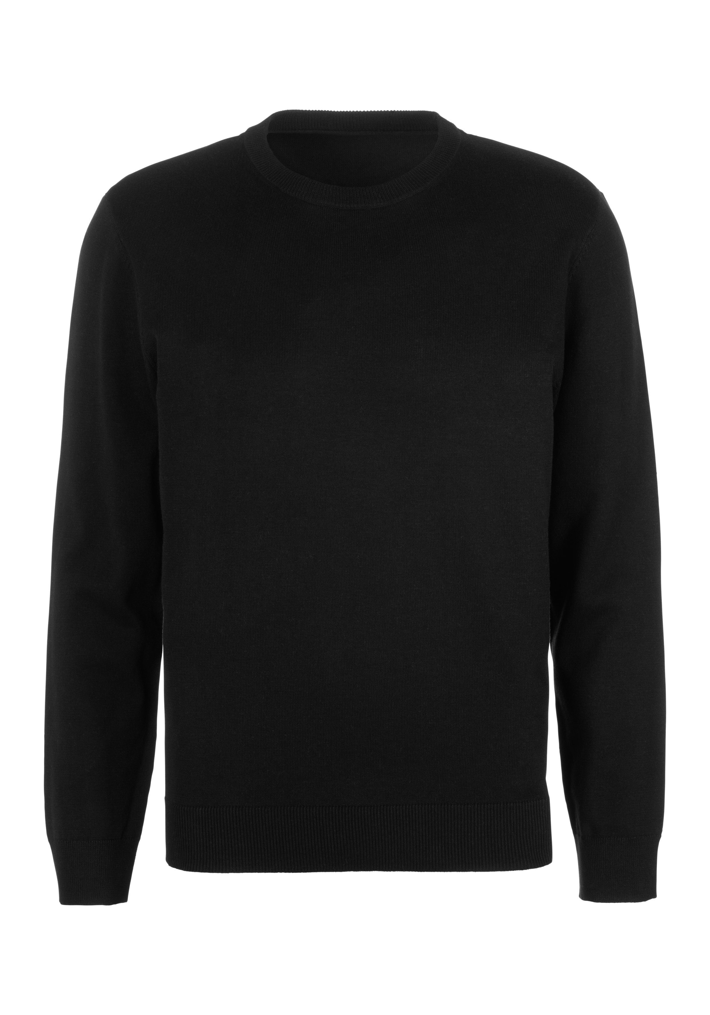 H.I.S Gebreide trui Regular fit lange mouwen pullover van fijn breiwerk katoenmix