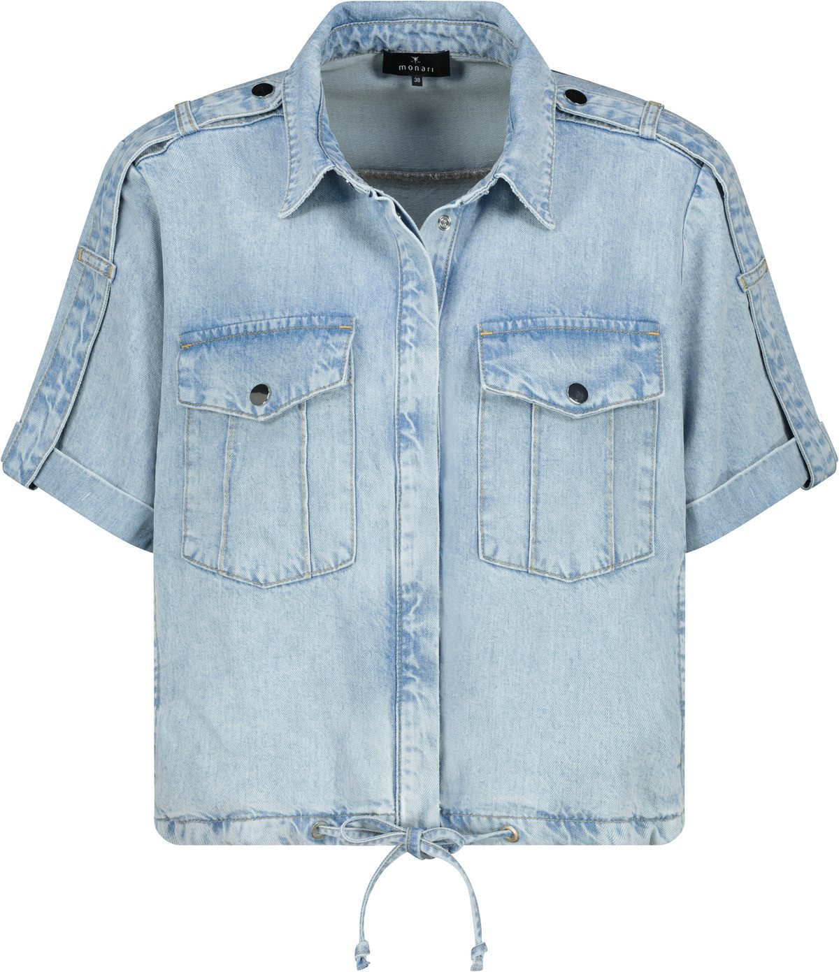 Monari Jeansblazer met koordband