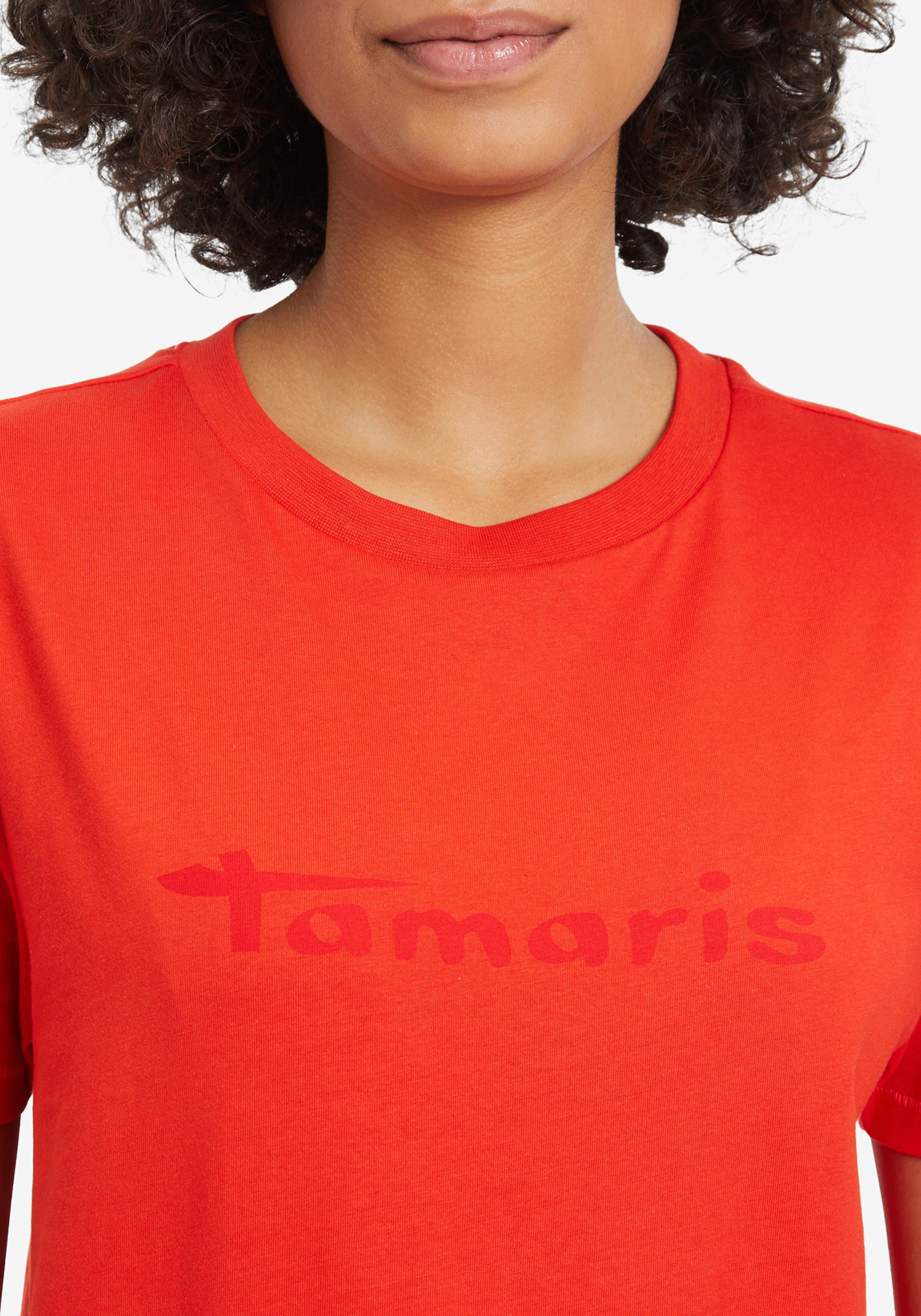 Tamaris T-shirt met ronde hals - nieuwe collectie
