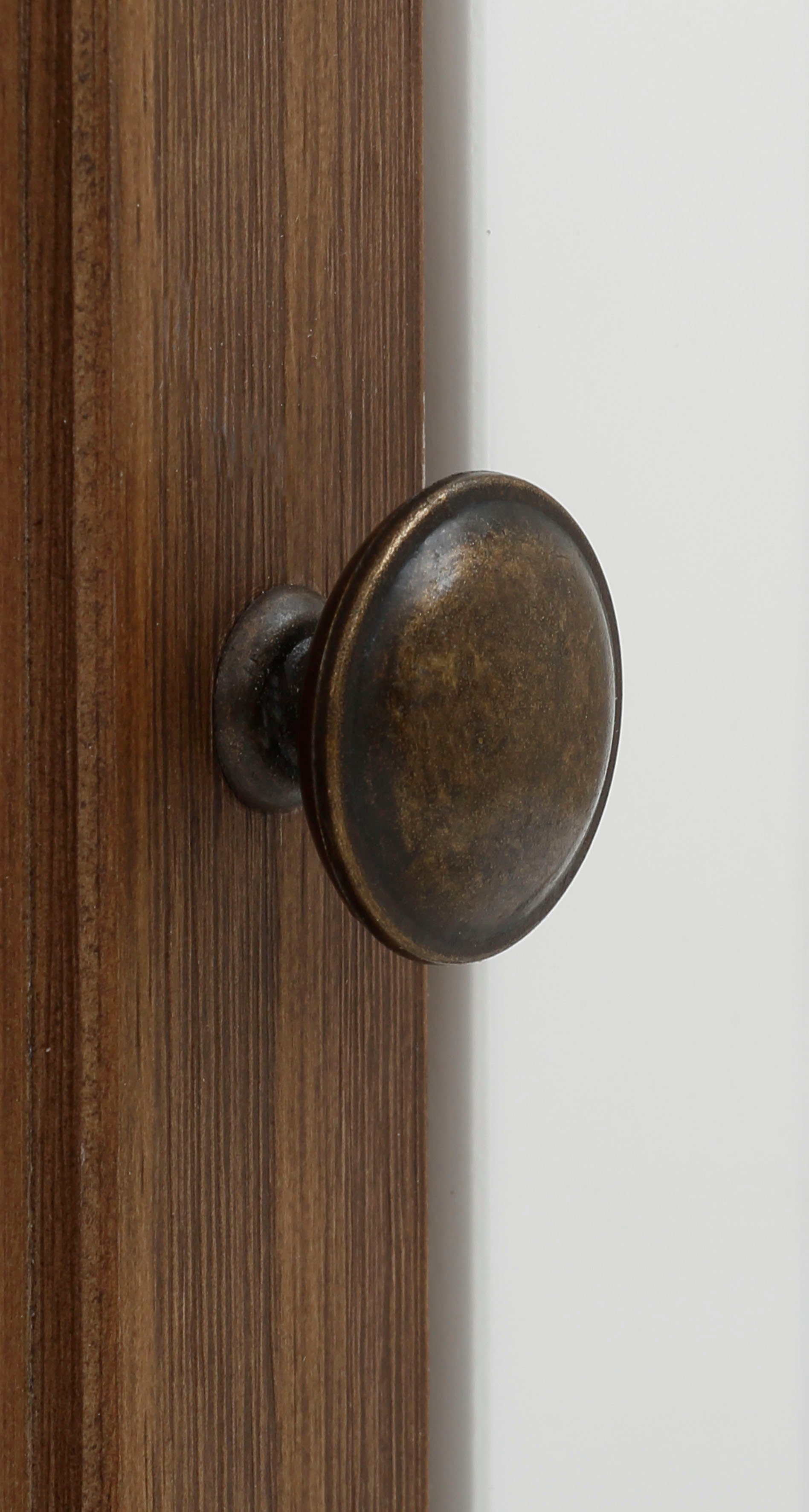 Home affaire Hoge kast Borey met 1 deur en 3 laden van massief hout, hoogte 125 cm, breedte 100 cm