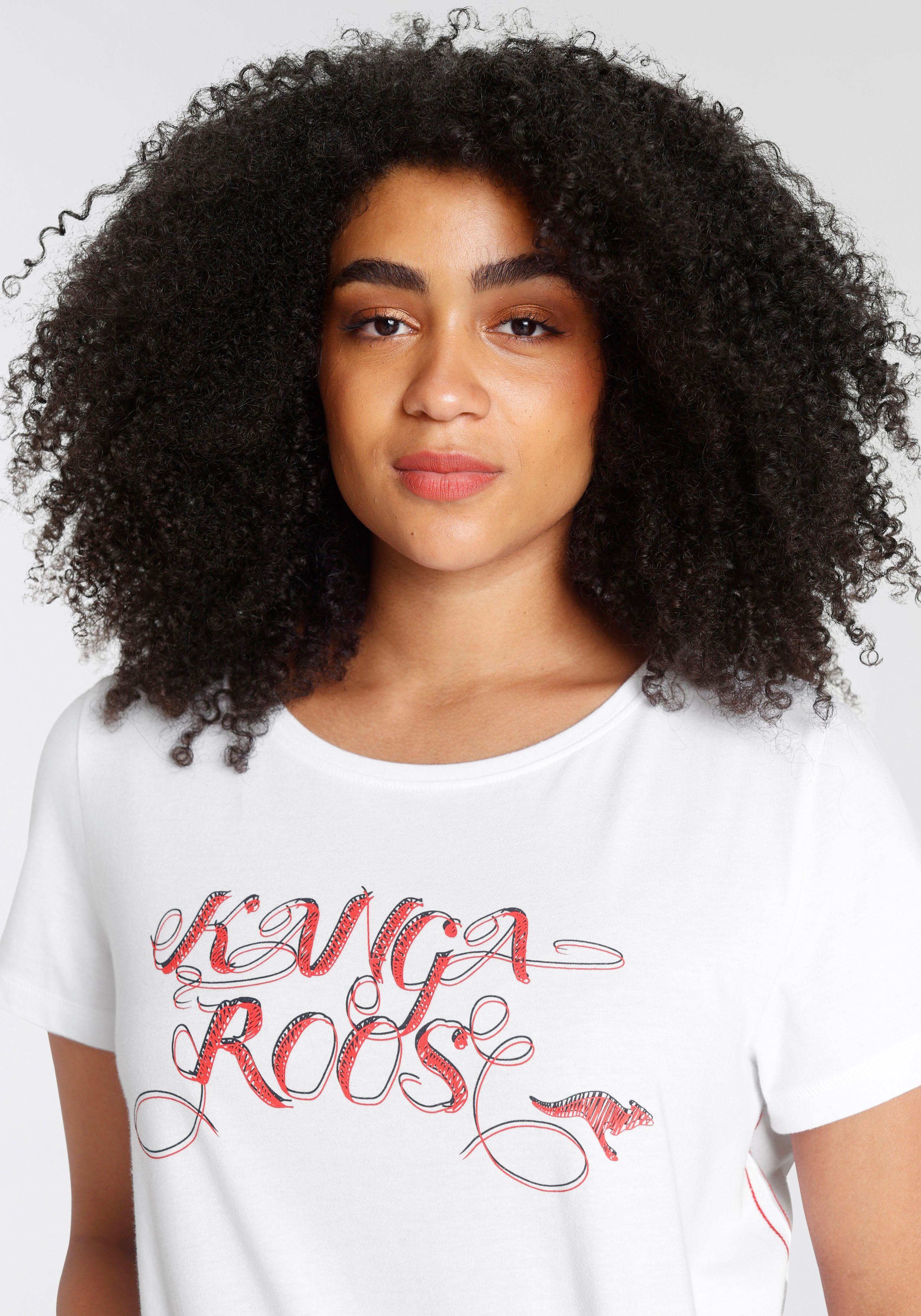 KangaROOS Lang shirt Korte mouw, figuuraccentuerende pasvorm (2-delig, Set van 2)