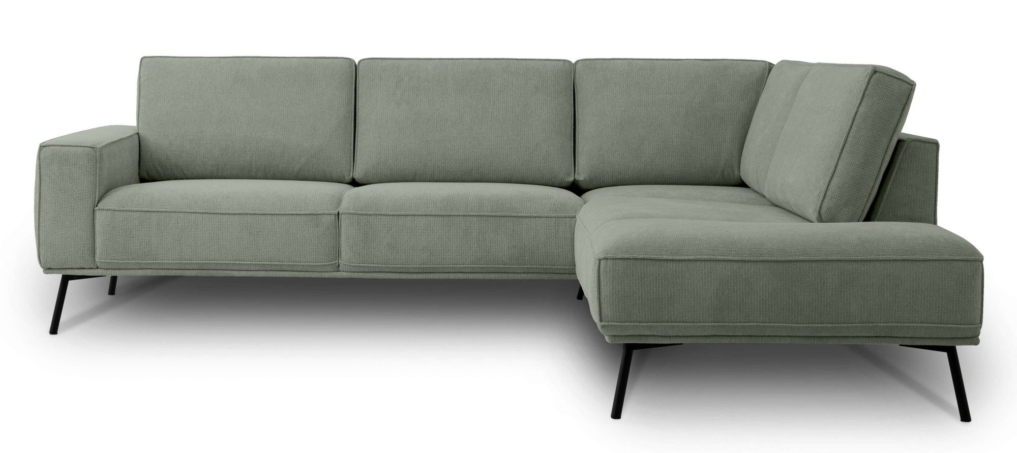 andas Hoekbank Vosby Breedte 260 cm, chenille, met decoratieve kedernaad