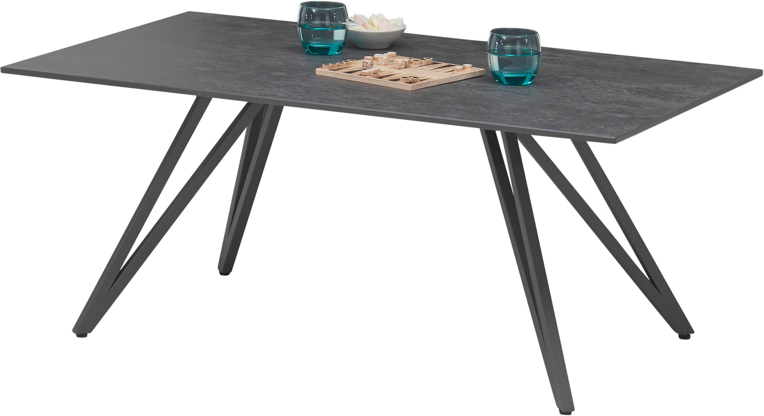 OTTO Stolkom Salontafel Jesse 110 cm breed keramiek antraciet salontafels zwart