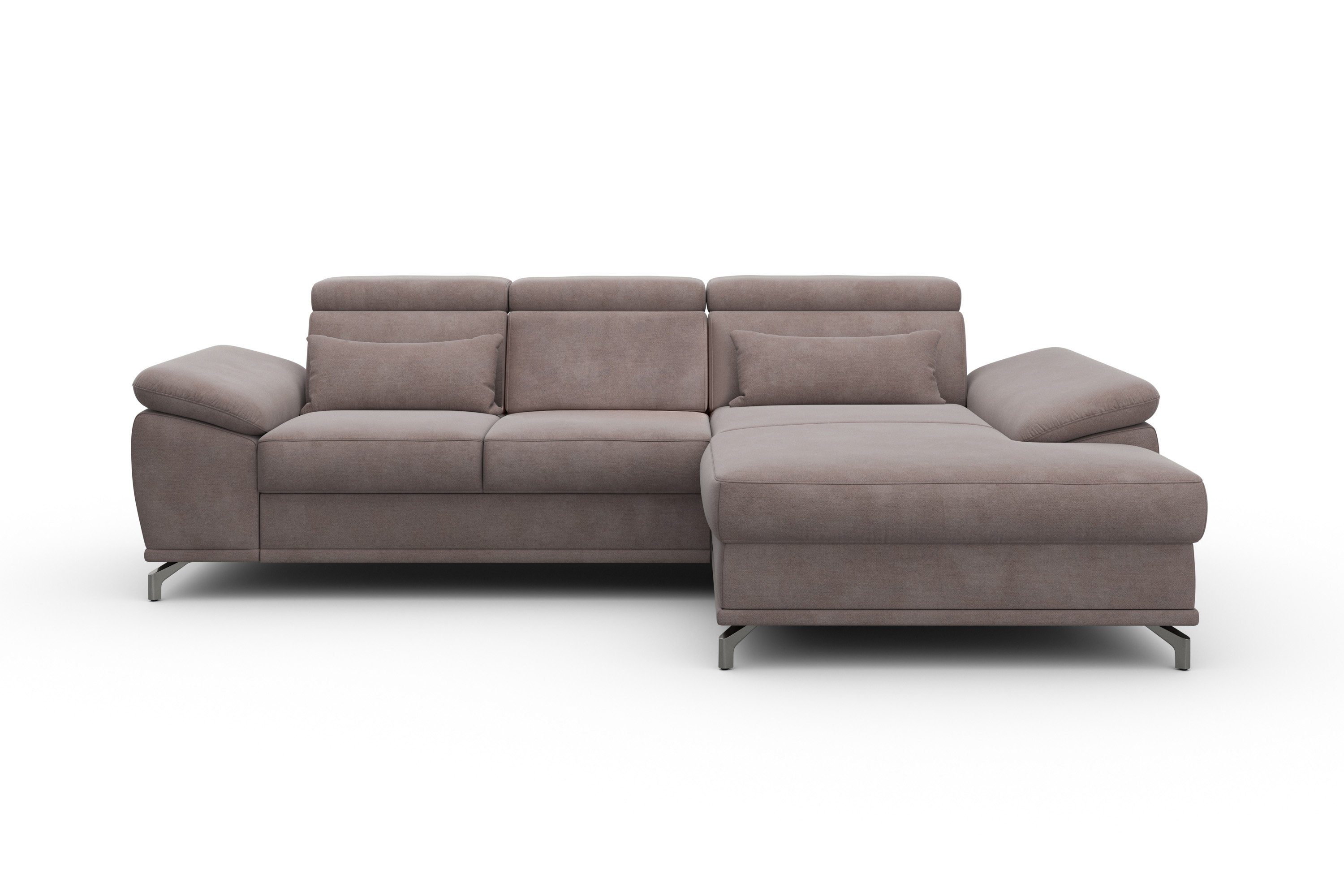 sit&more Hoekbank Cabrio L-vorm, met zitdiepteverstelling, arm- en hoofdsteunverstelling