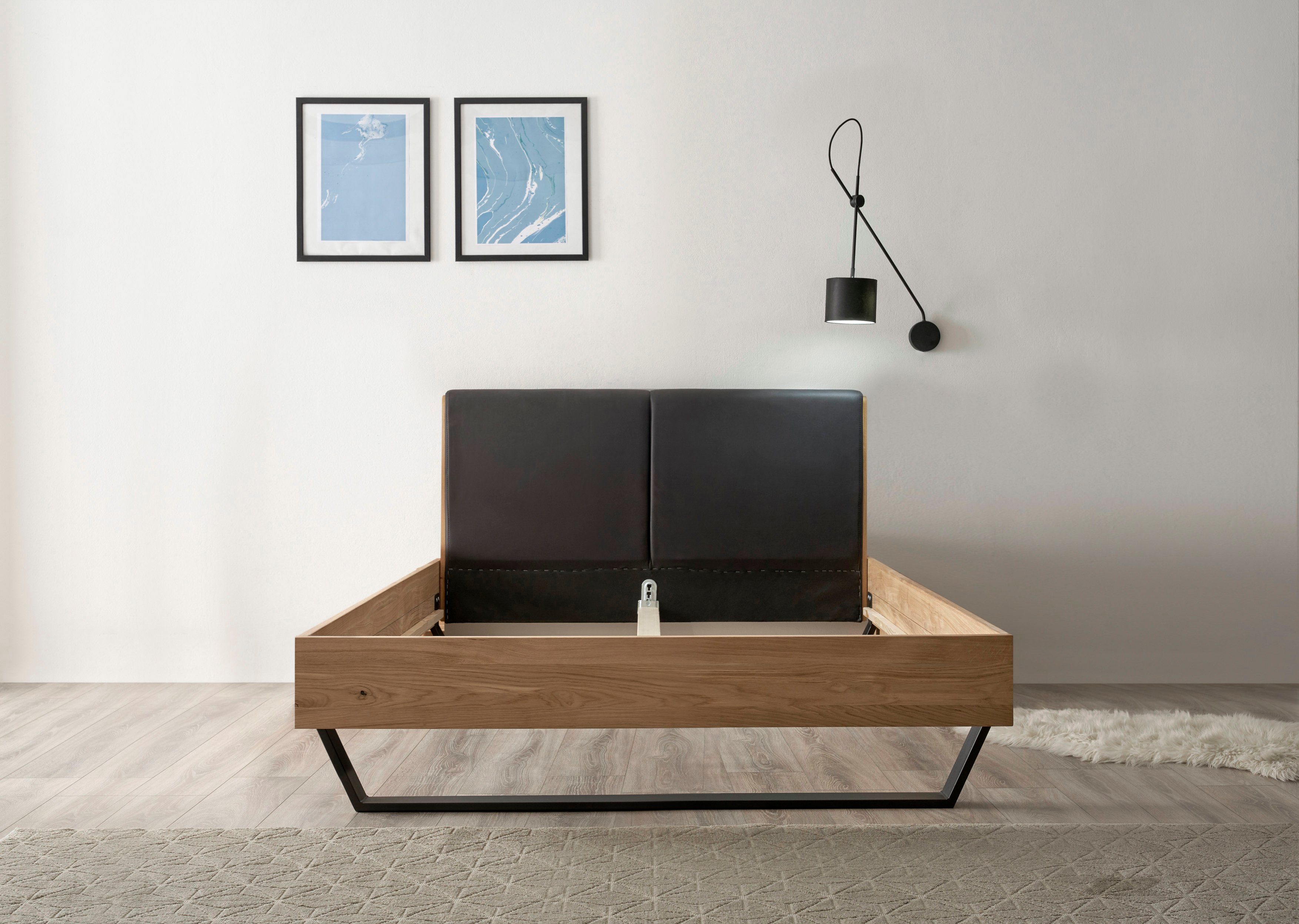 Schlafkontor Massief houten ledikant Keke Massief eiken naar keuze in 180 x 200 cm of 140 x 200 cm