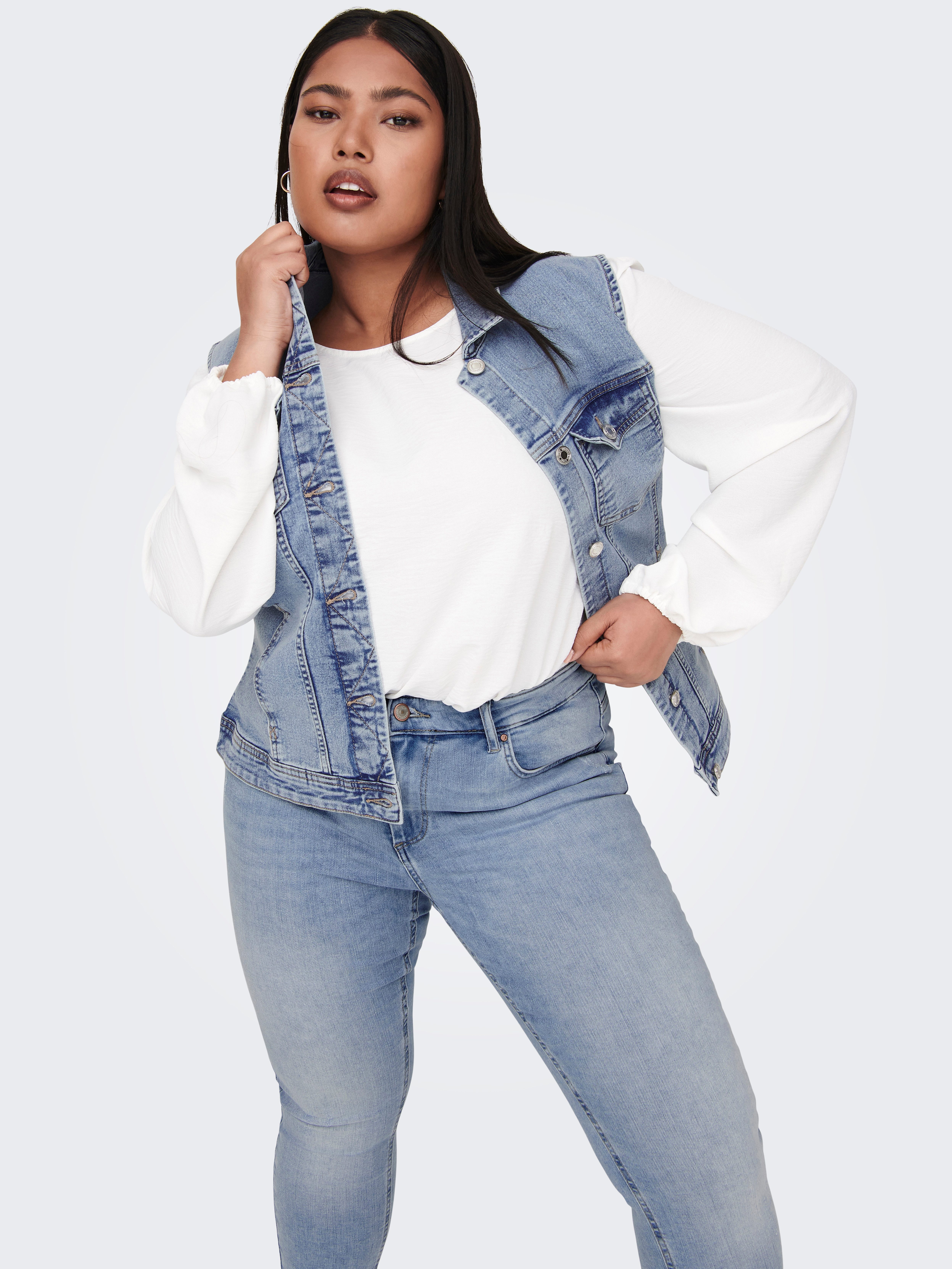 ONLY CARMAKOMA Jeansgilet CARWESPA WEST DNM PIM619 NOOS
