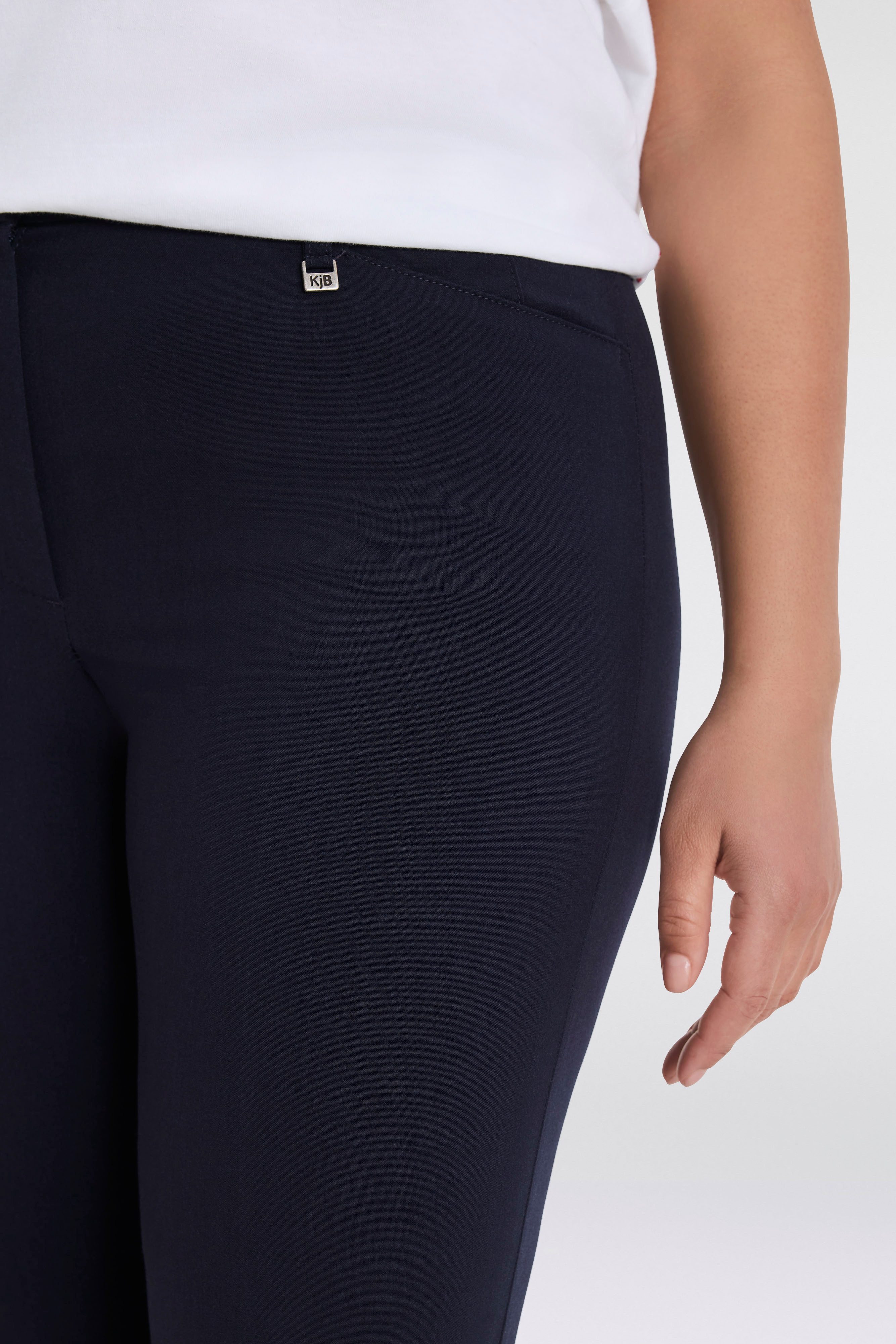 KjBRAND Stoffen broek Bea in Bi-Stretch Kamgarenlook met Persplooien