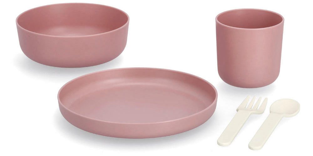 Zeller Present Kinderservies-set (per 1 bord, kom, mok, vork, lepel) (set, 5-delig)