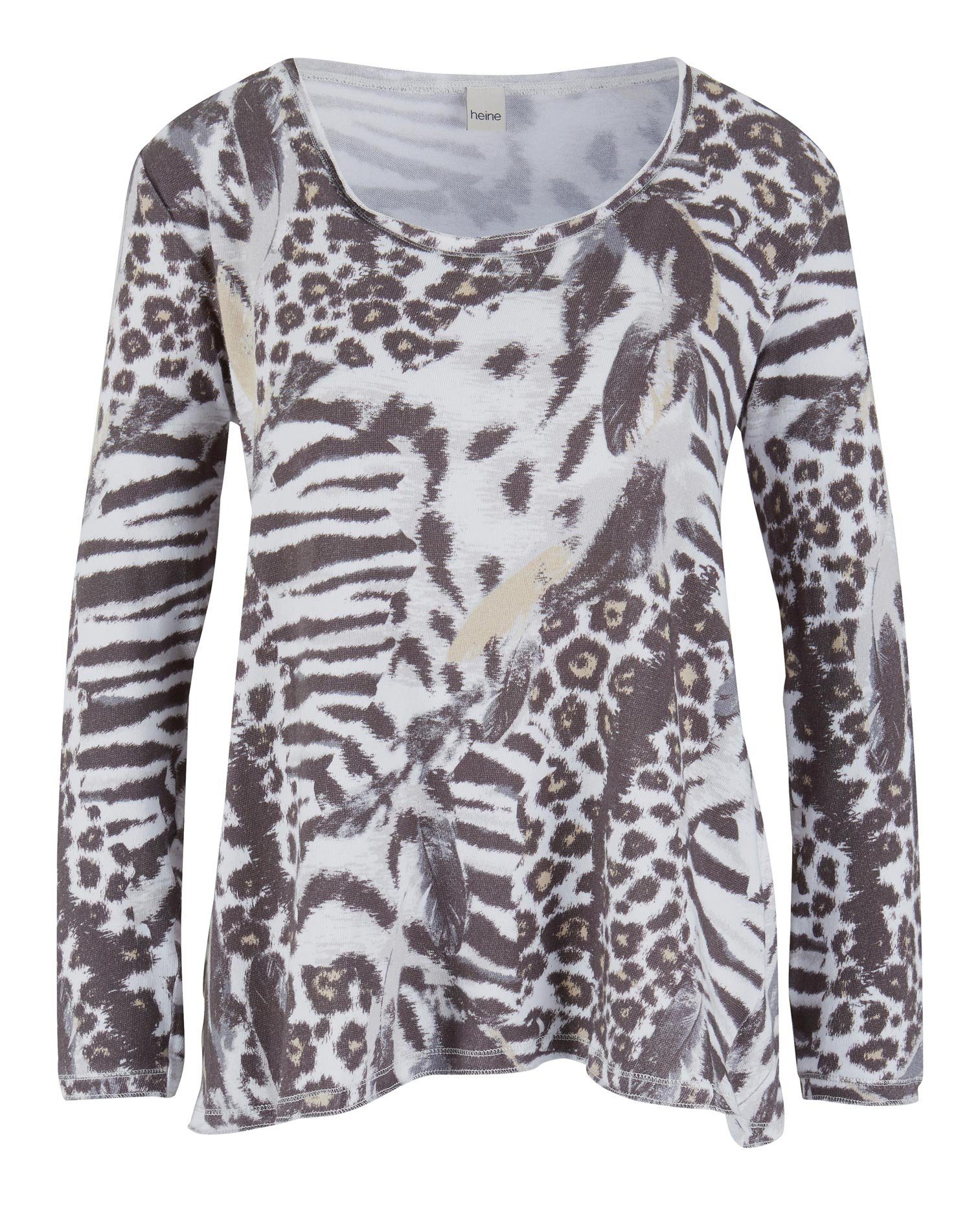 RICK CARDONA by Heine Shirt met ronde hals Gedessineerd shirt (1-delig)