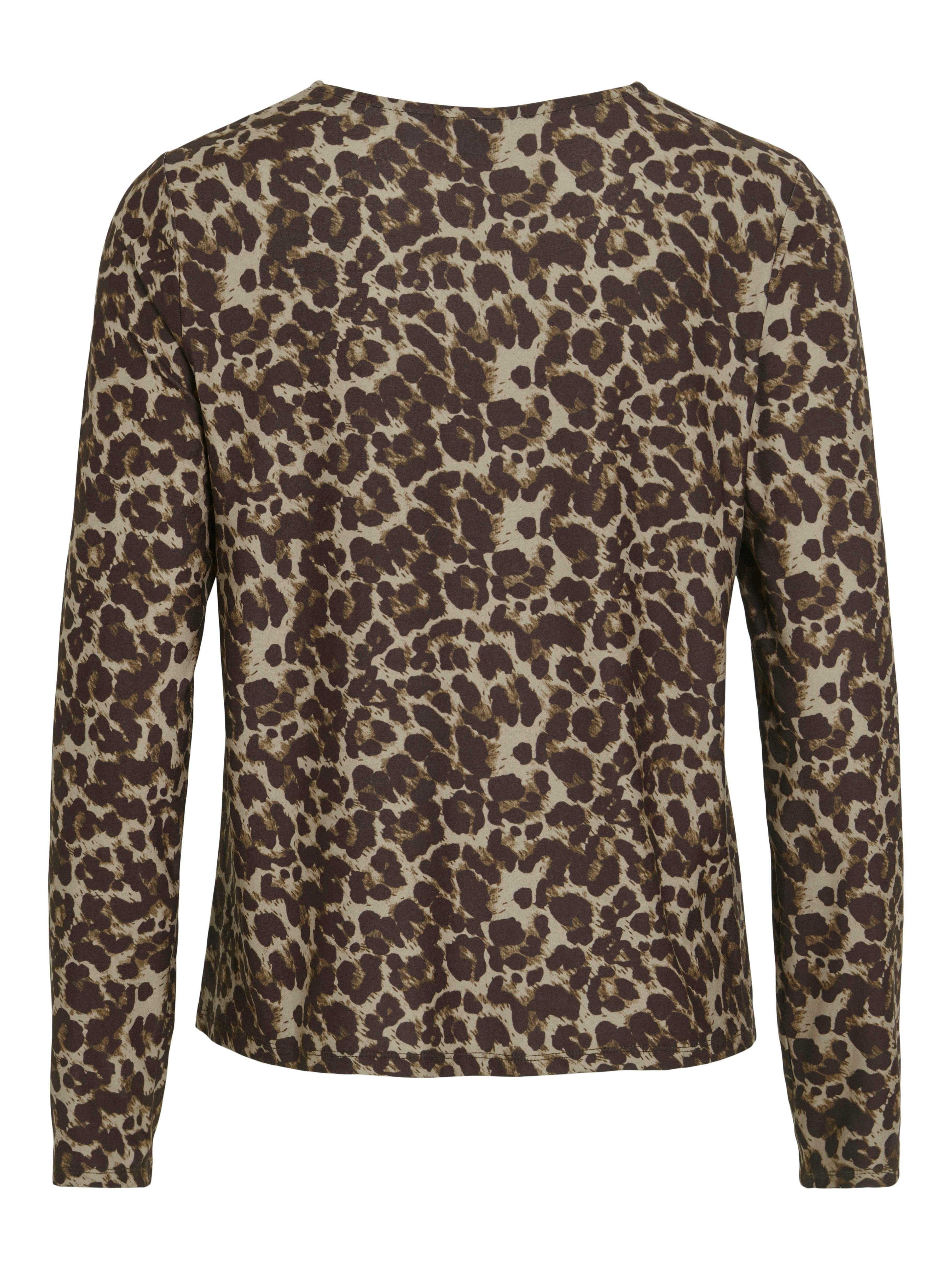 Vila Shirt met V-hals VILEOA V-NECK L/S TOP - NOOS