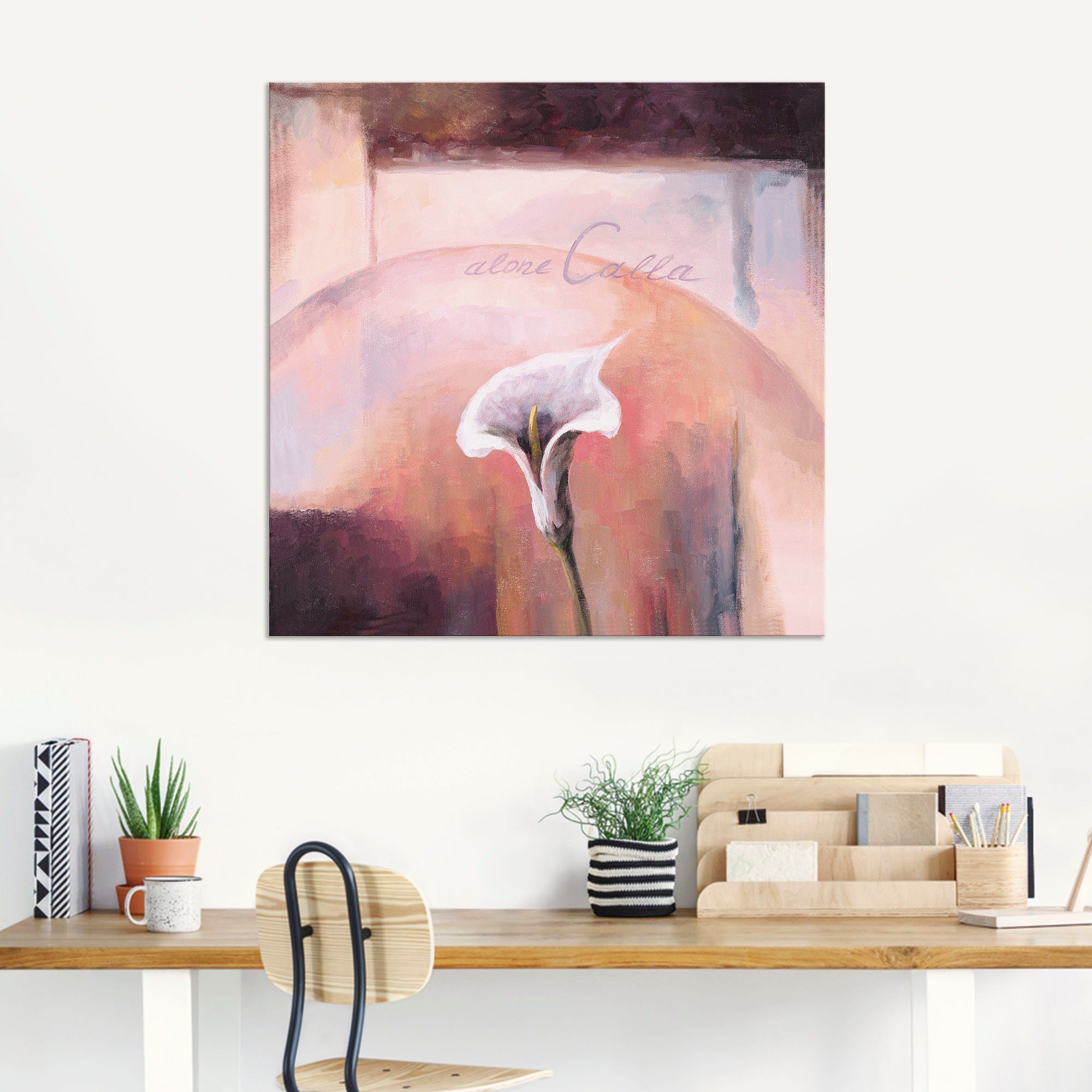 Artland Artprint Calla als artprint van aluminium, artprint op linnen, muursticker of poster in verschillende maten