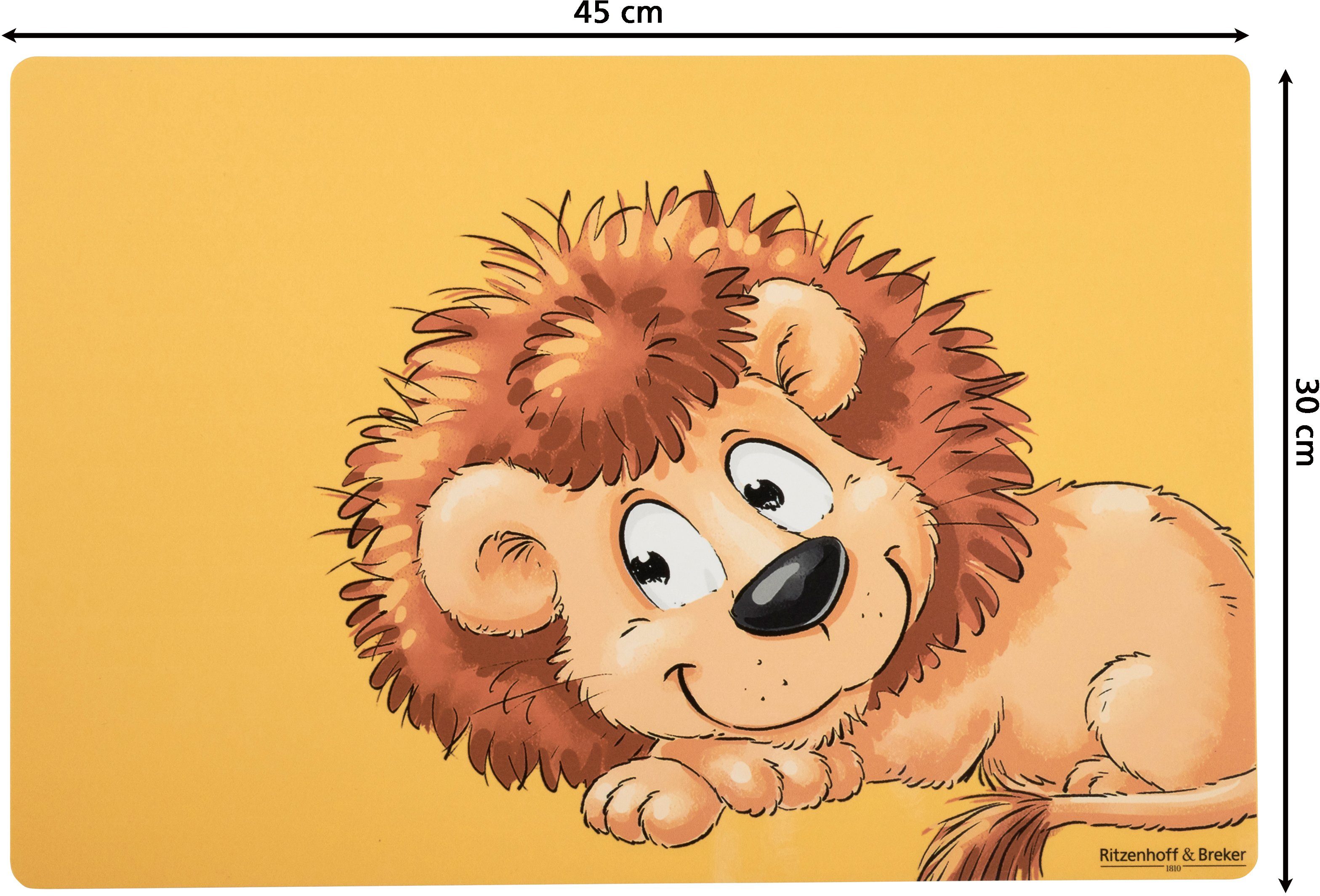 Ritzenhoff & Breker Set placemats Happy Zoo gemakkelijk te onderhouden kunststof, met dier-motieven (set, 5 stuks)