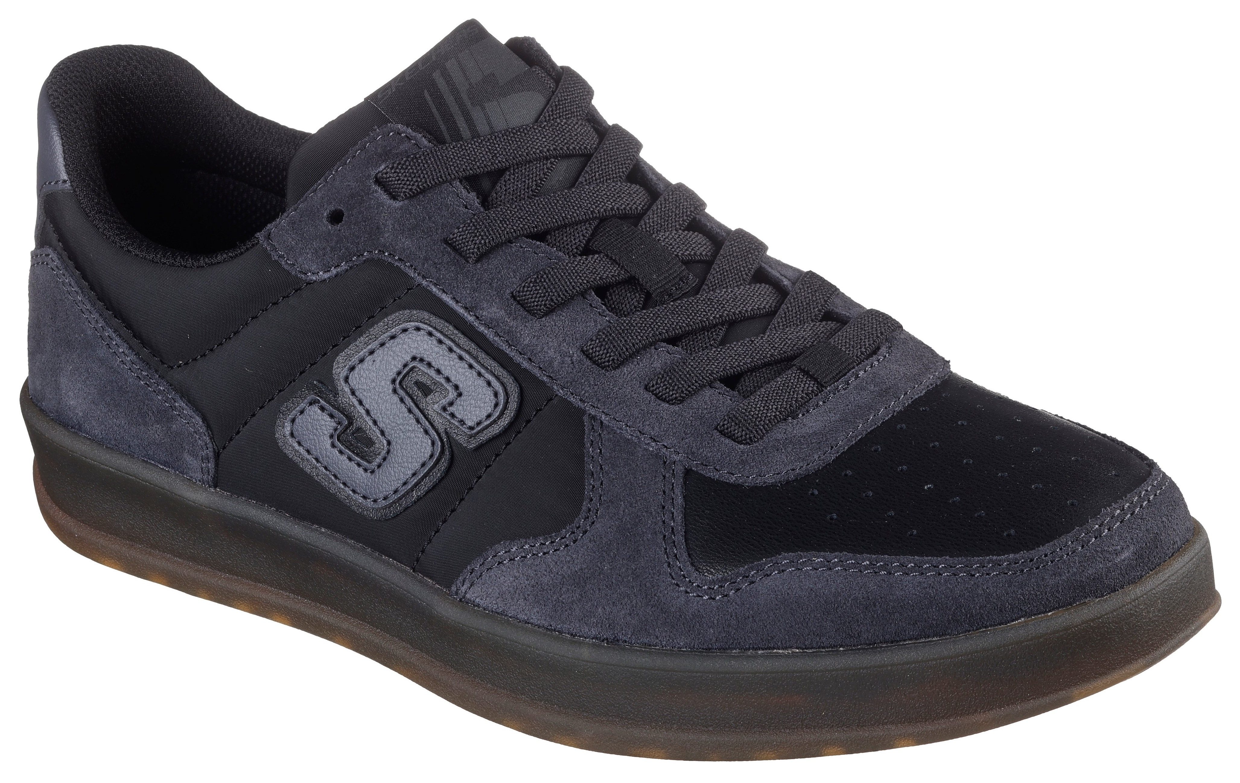 Skechers Slip-on sneakers NEW WAVE CUP-CALVEN , retro sneaker, veterschoen met elastiek heren lage sneakers maat 48,5 zwart