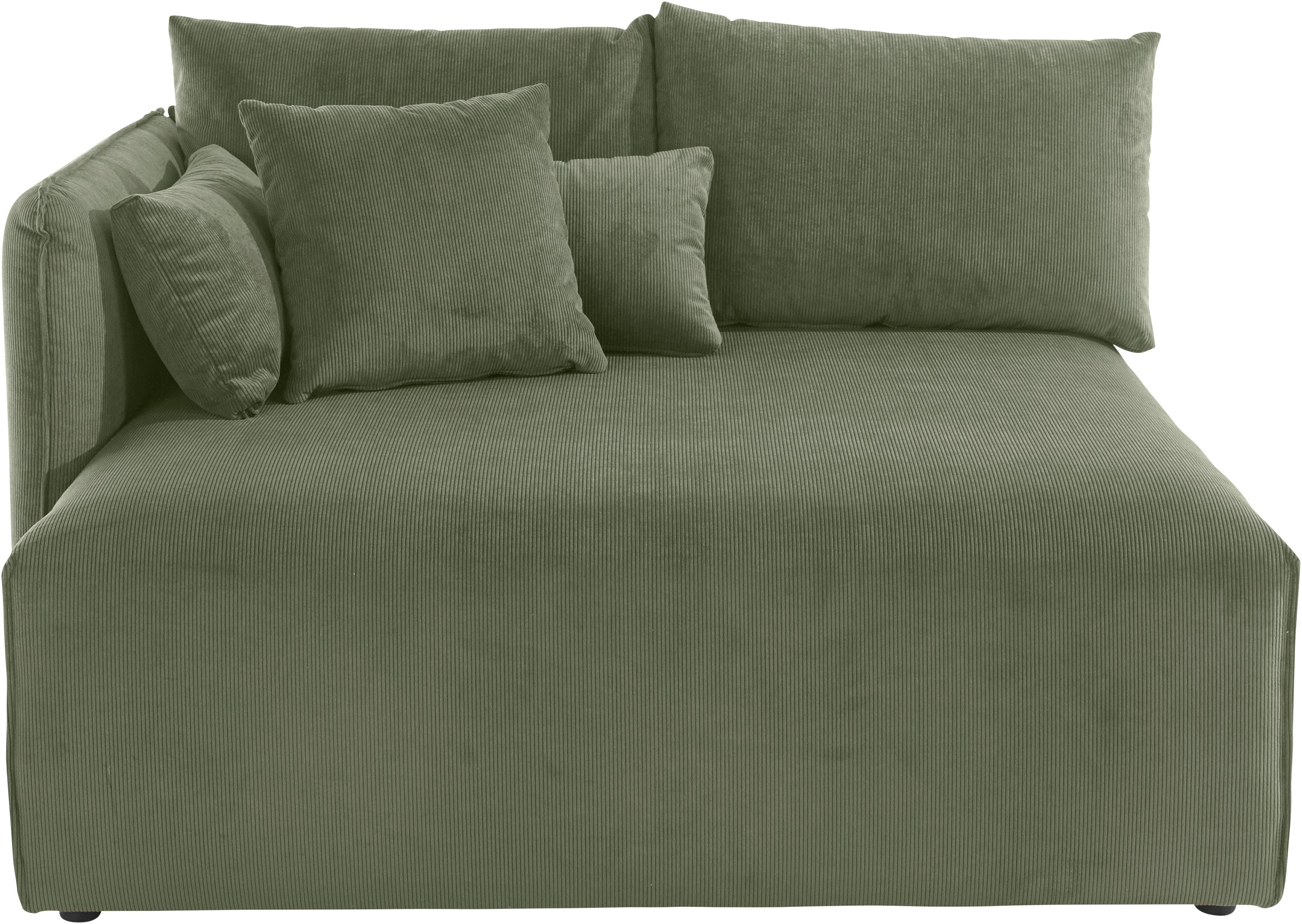 andas Ottomane Nöre korte lounge-module - zelf samenstellen, breedte 138 cm, diepte 128 cm