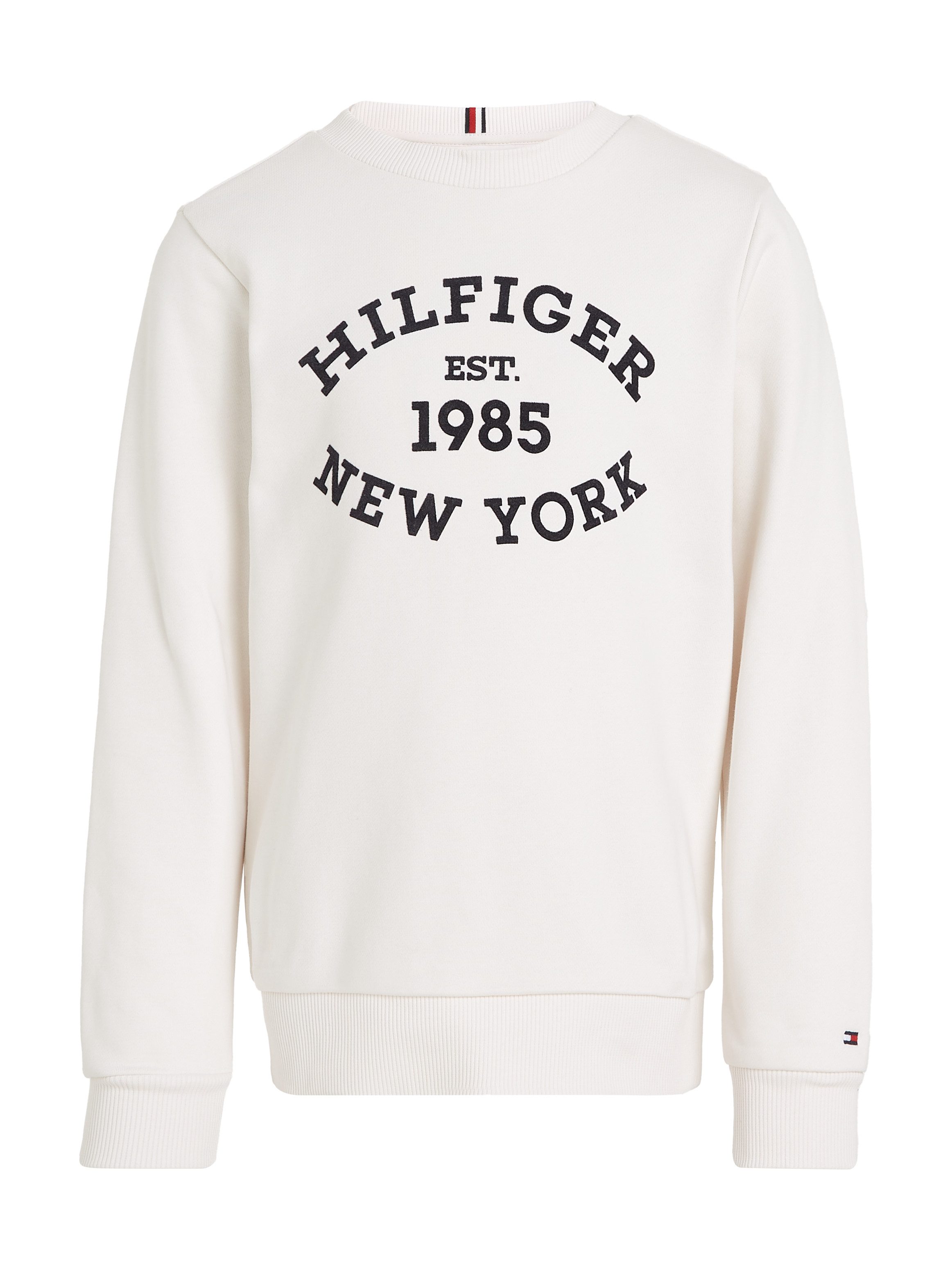 Tommy Hilfiger Sweatshirt MONOTYPE FLOCK REG SWEATSHIRT Kinderen tot 16 jaar met logo tekst