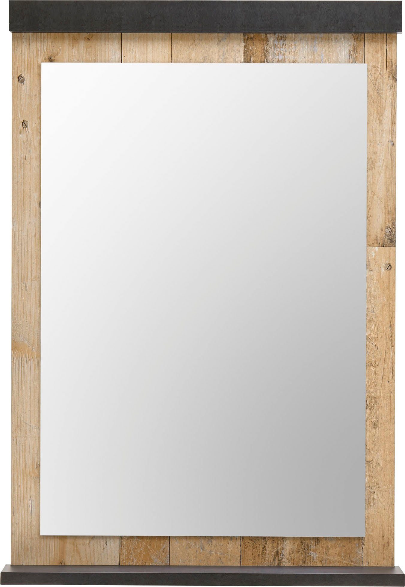 Home affaire Wandspiegel Sherwood in moderne houtlook, hoogte 95 cm
