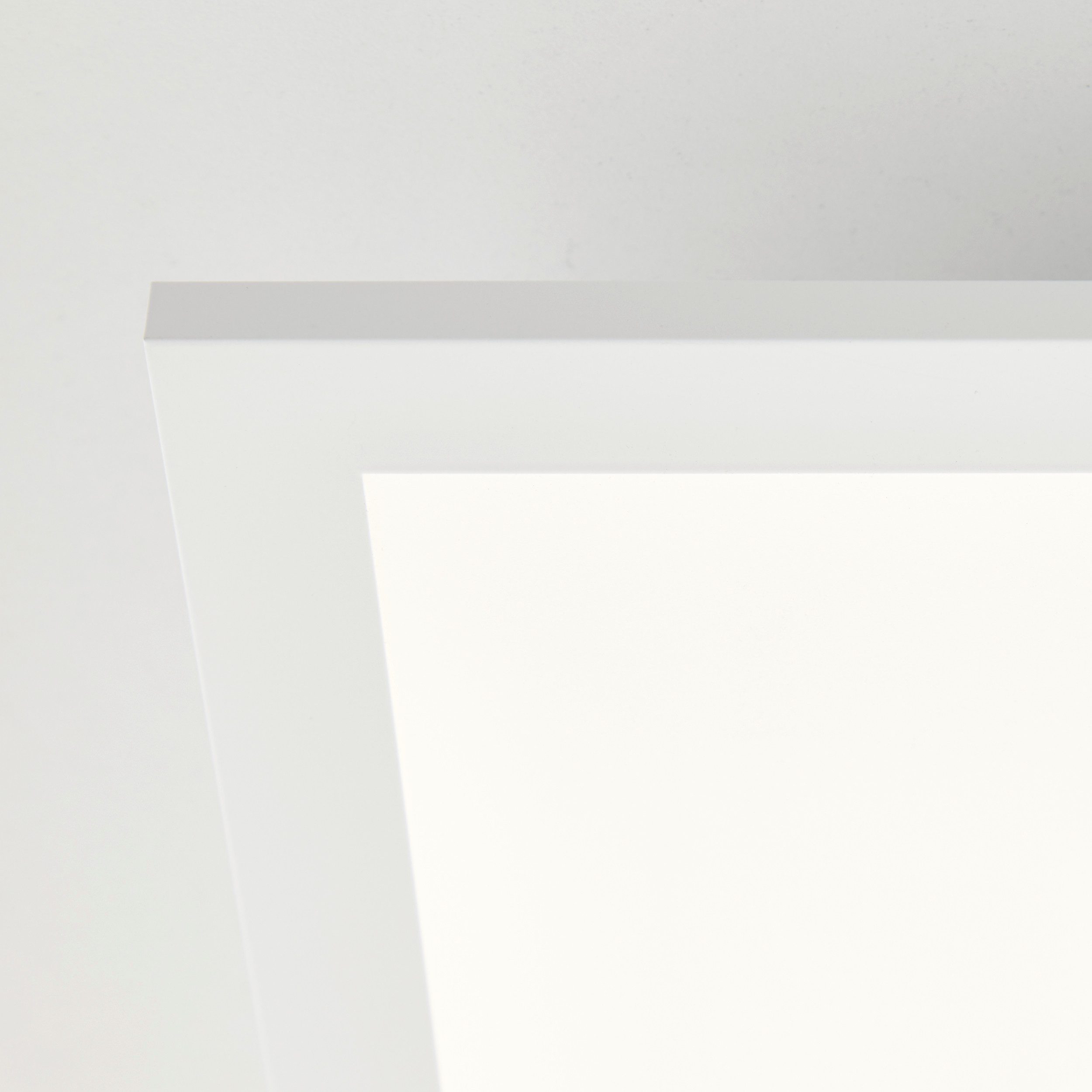 Brilliant Leuchten Led-plafondlamp Briston 30 x 30 cm, 1600 lm, 2700 k, aluminium, wit