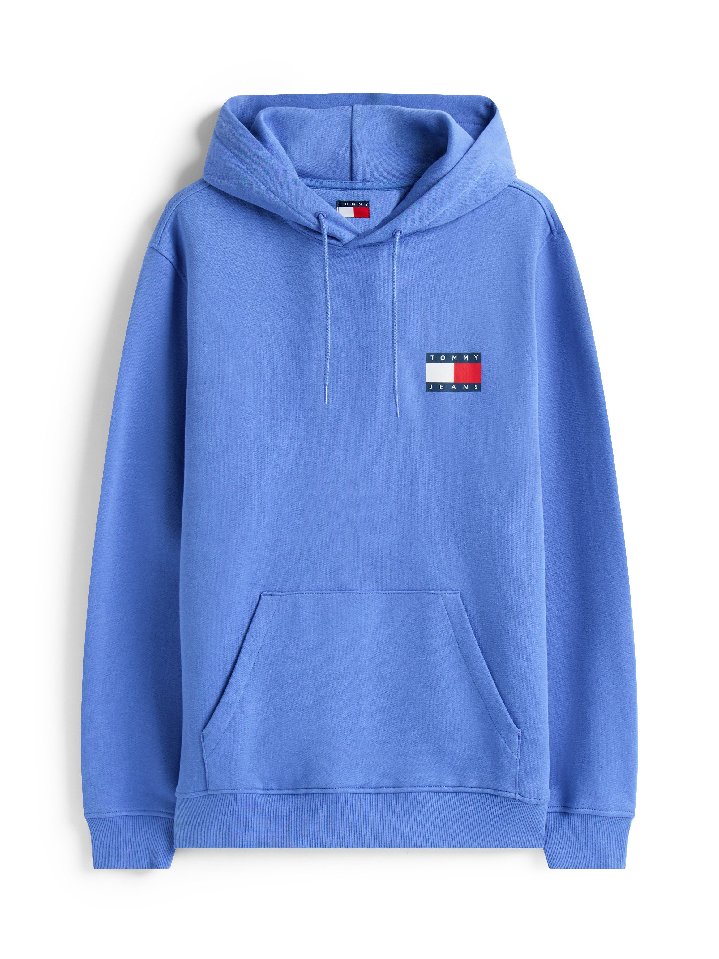 TOMMY JEANS Sweatshirt TJM REG ESSENTIAL FLAG HOOD EXT met bedrukte merklogo op borsthoogte