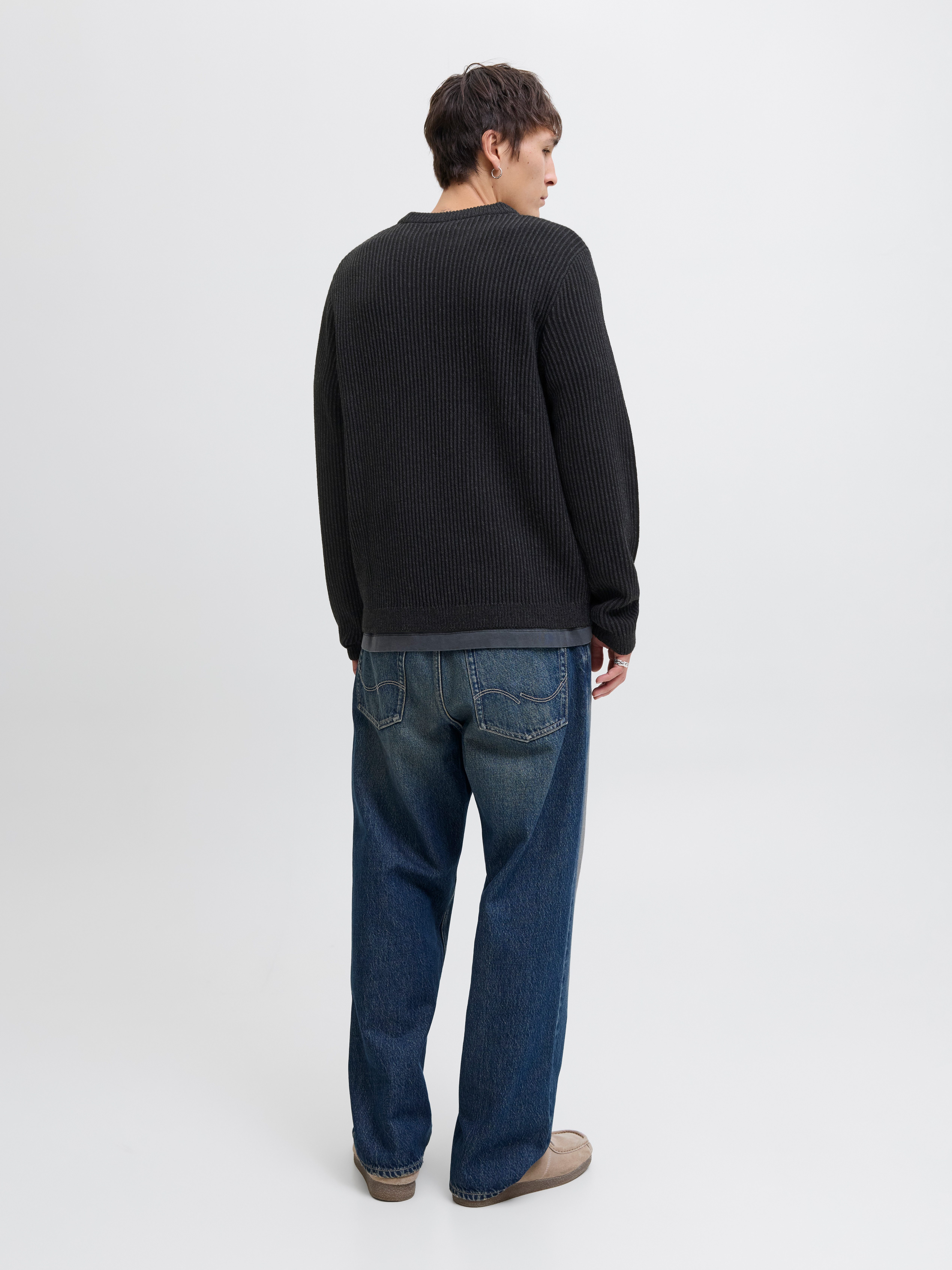 Jack & Jones Gebreide trui JJEDOVER KNIT CREW NECK SN