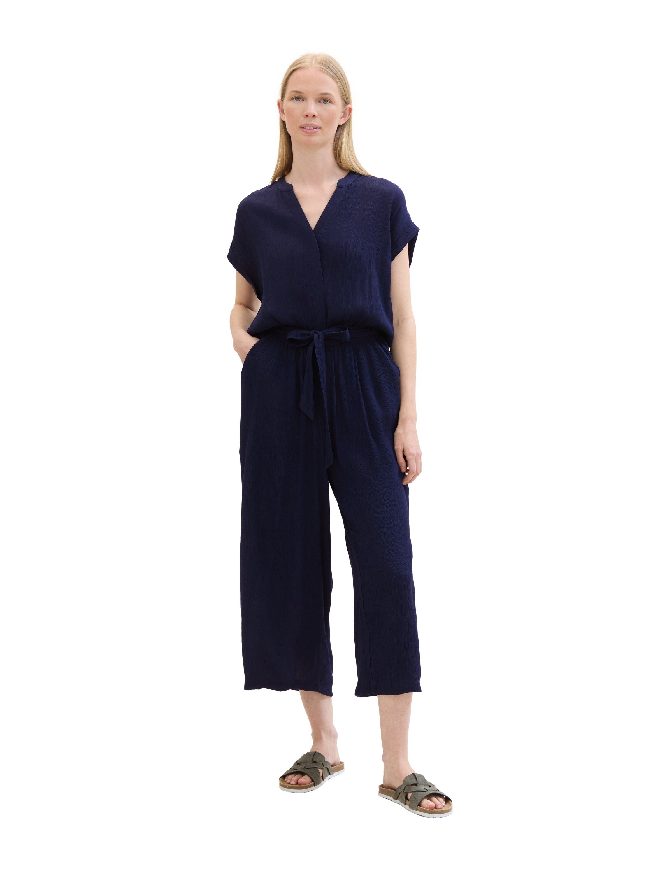 Tom Tailor Jumpsuit met een bindceintuur