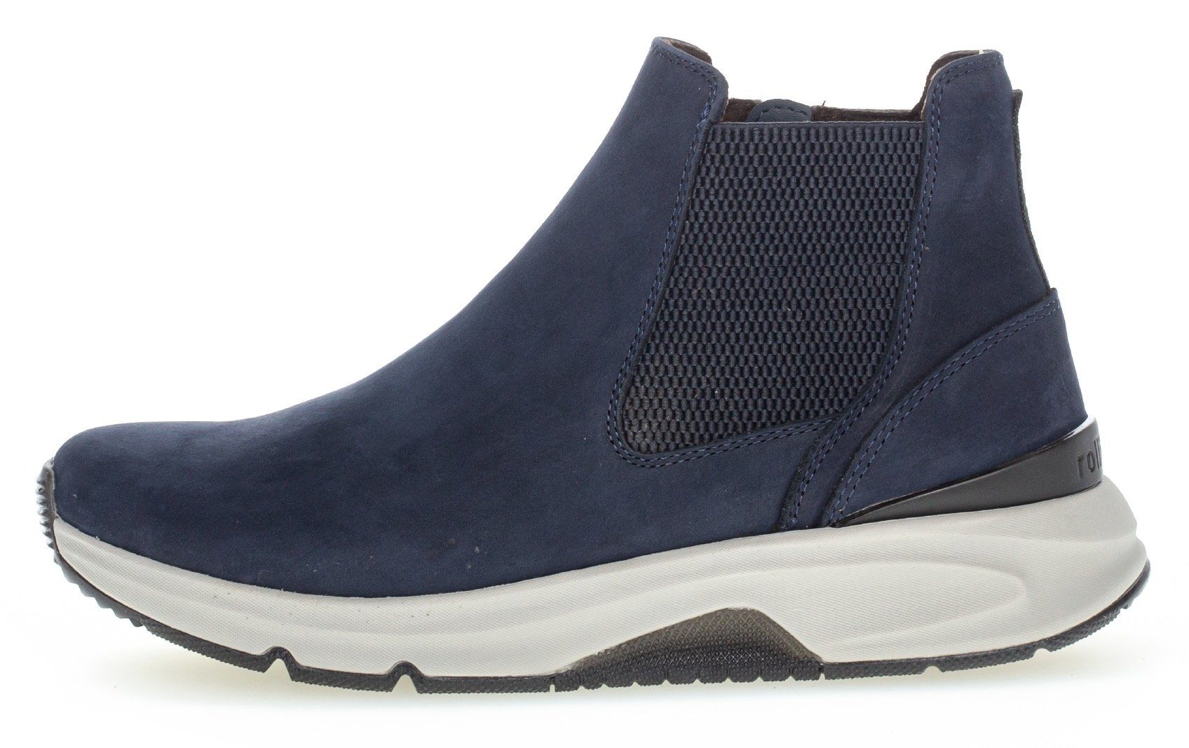 Gabor Rollingsoft Chelsea-boots enkellaarsje, instapschoen, high top sneaker met logo op de hiel