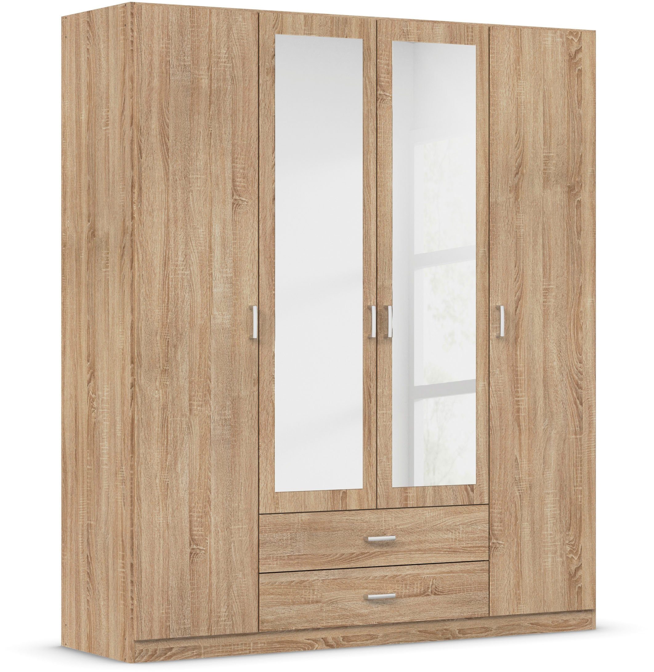 rauch Kledingkast Kast Garderobe Wasmand GAMMA in 3 Breedtes veel opbergruimte met 6 lades, met spiegel topseller made in germany kledingkasten maat
