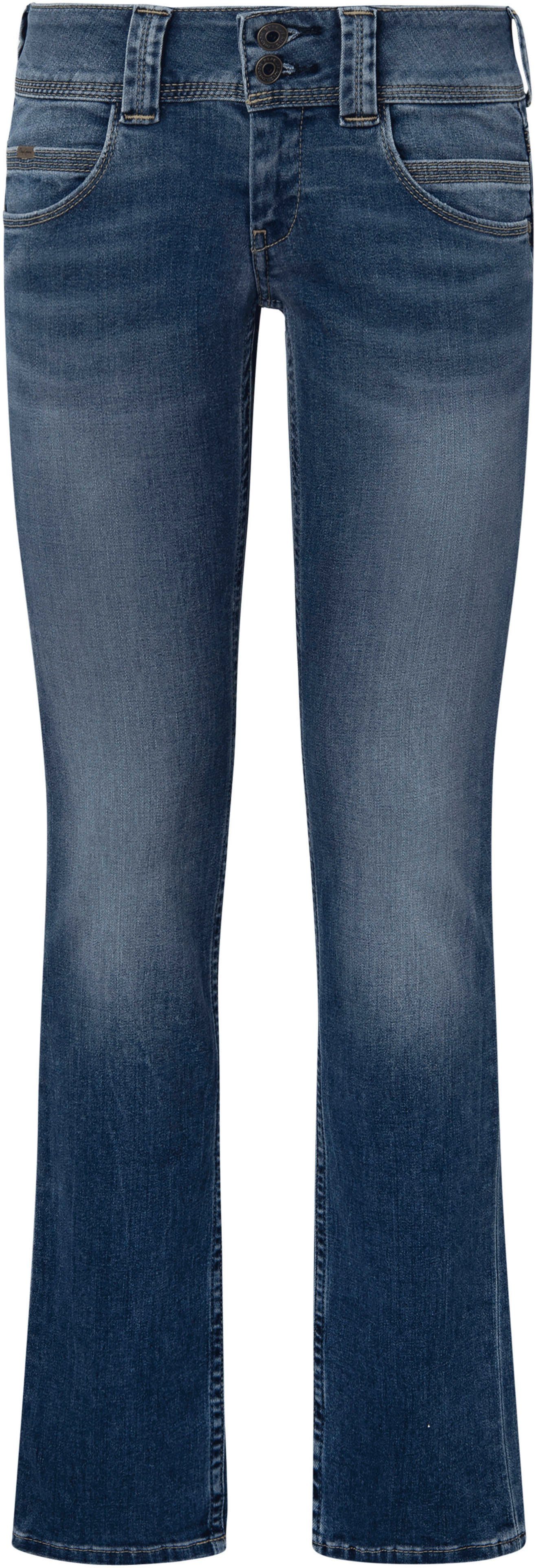 Pepe Jeans Straight jeans VENUS met badge