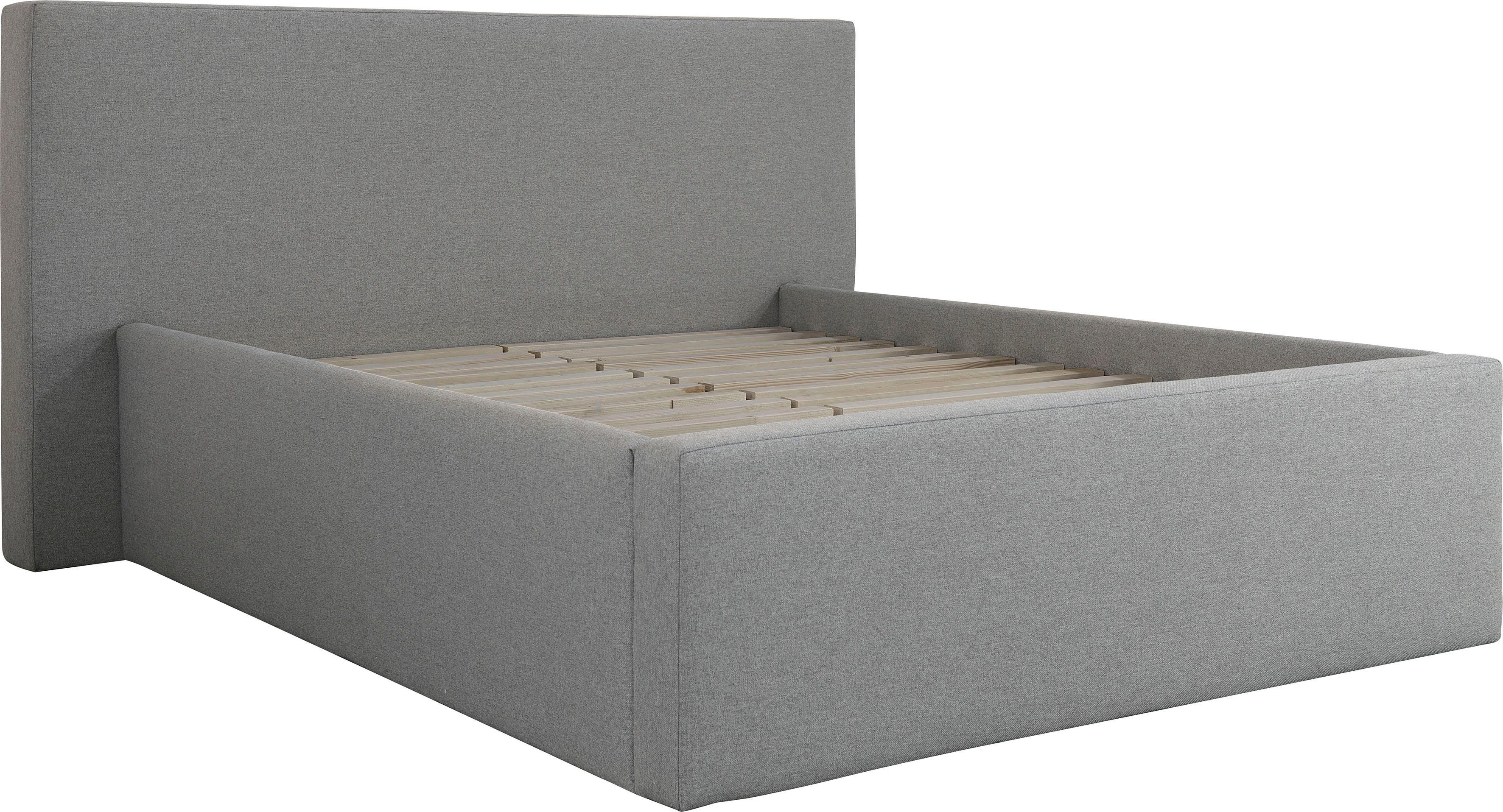 INOSIGN Gestoffeerd bed DALINA rechtlijnig hoofdbord, in 5 breedten, ook in 220 cm lengte