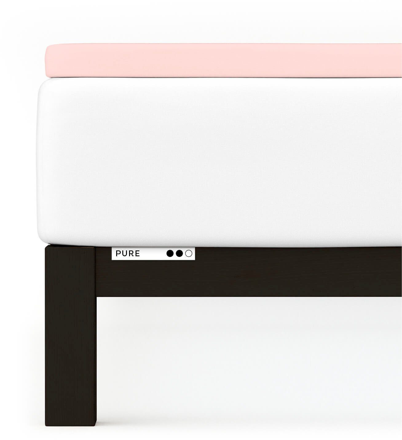 Schlafgut Hoeslaken PURE TOPPER in maat 90x200, 140x200 of 180x200 cm, hoes voor topper van 100% biologische katoen, voor matrassen tot 10 cm hoogte, beddengoed (1 stuk)