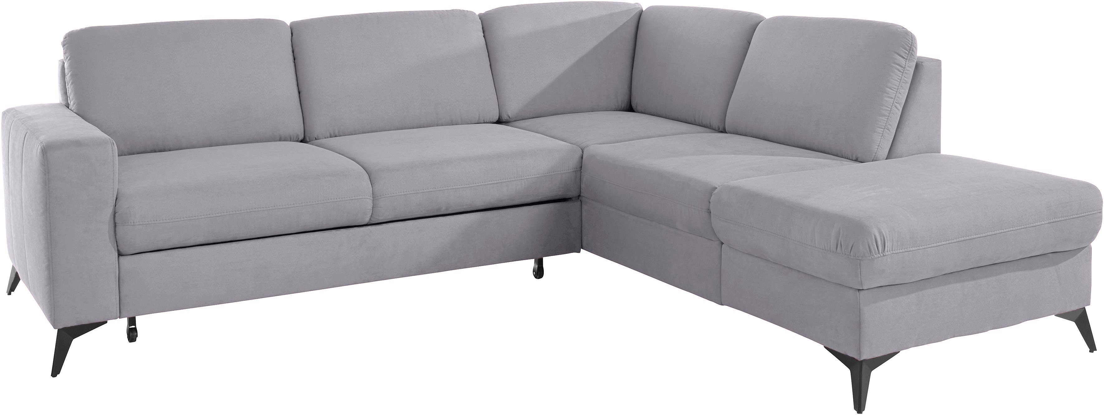 Places of Style Hoekbank Lolland L-vorm Naar keuze met slaapfunctie en bergruimte, ook met afwasbare bekleding