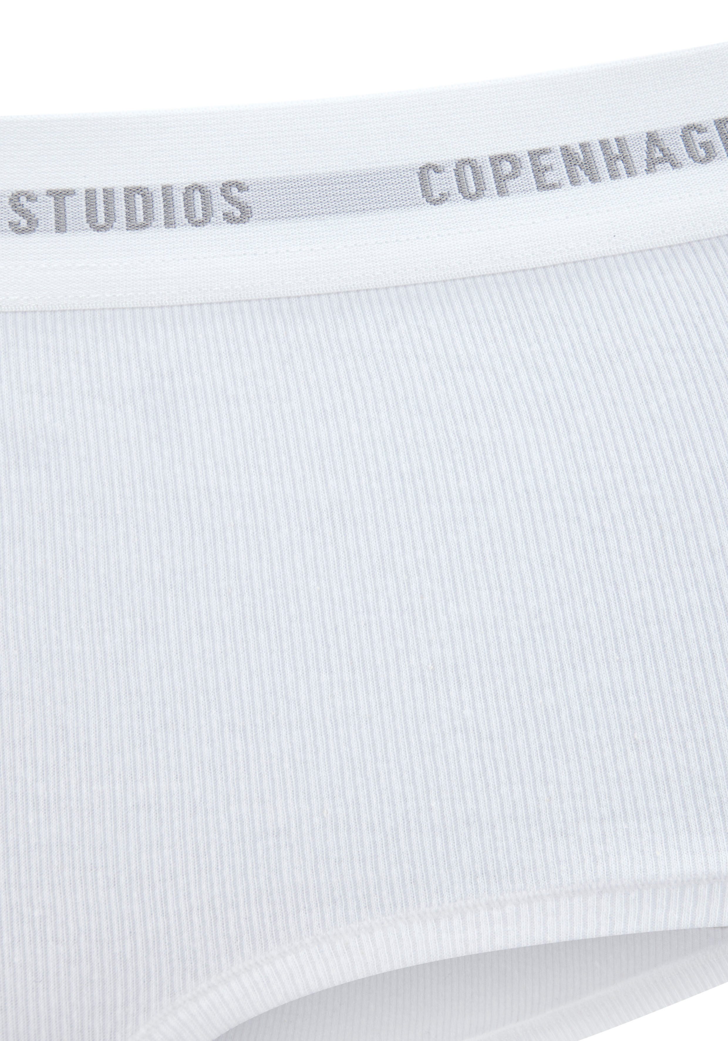 Copenhagen Studios Hipster Met zachte logoband van geribde bio-katoenkwaliteit (Set van 2)