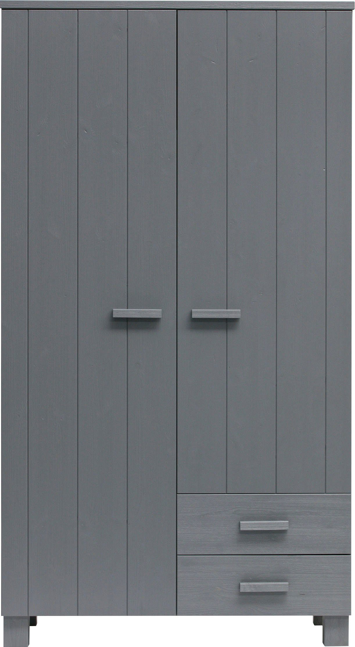 WOOOD Kledingkast Dennis met kledingstang, veel opbergruimte, b 111 cm x h 202 cm