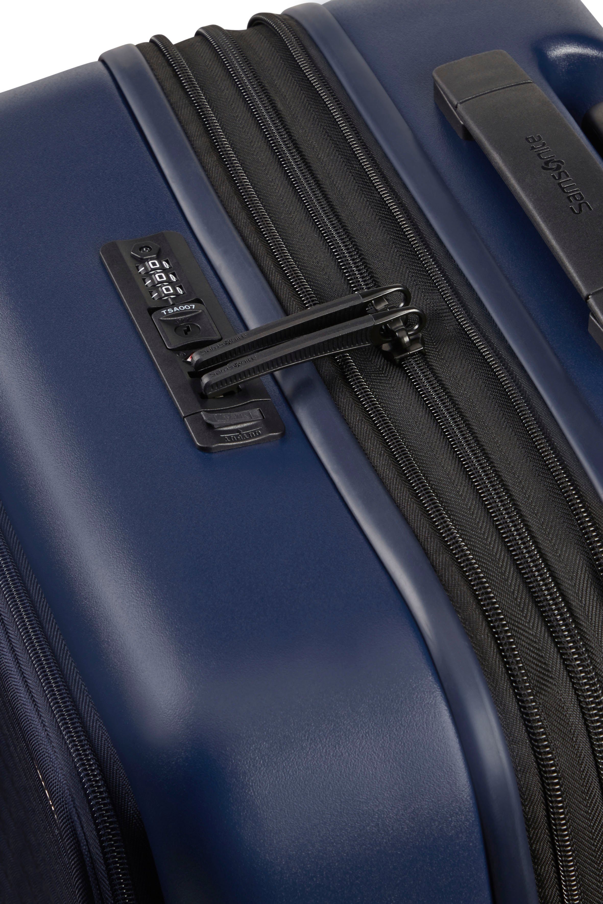 Samsonite Hardshell-trolley STACKD 55 Handbagagekoffer reiskoffer rits-laptopvak USB-poort