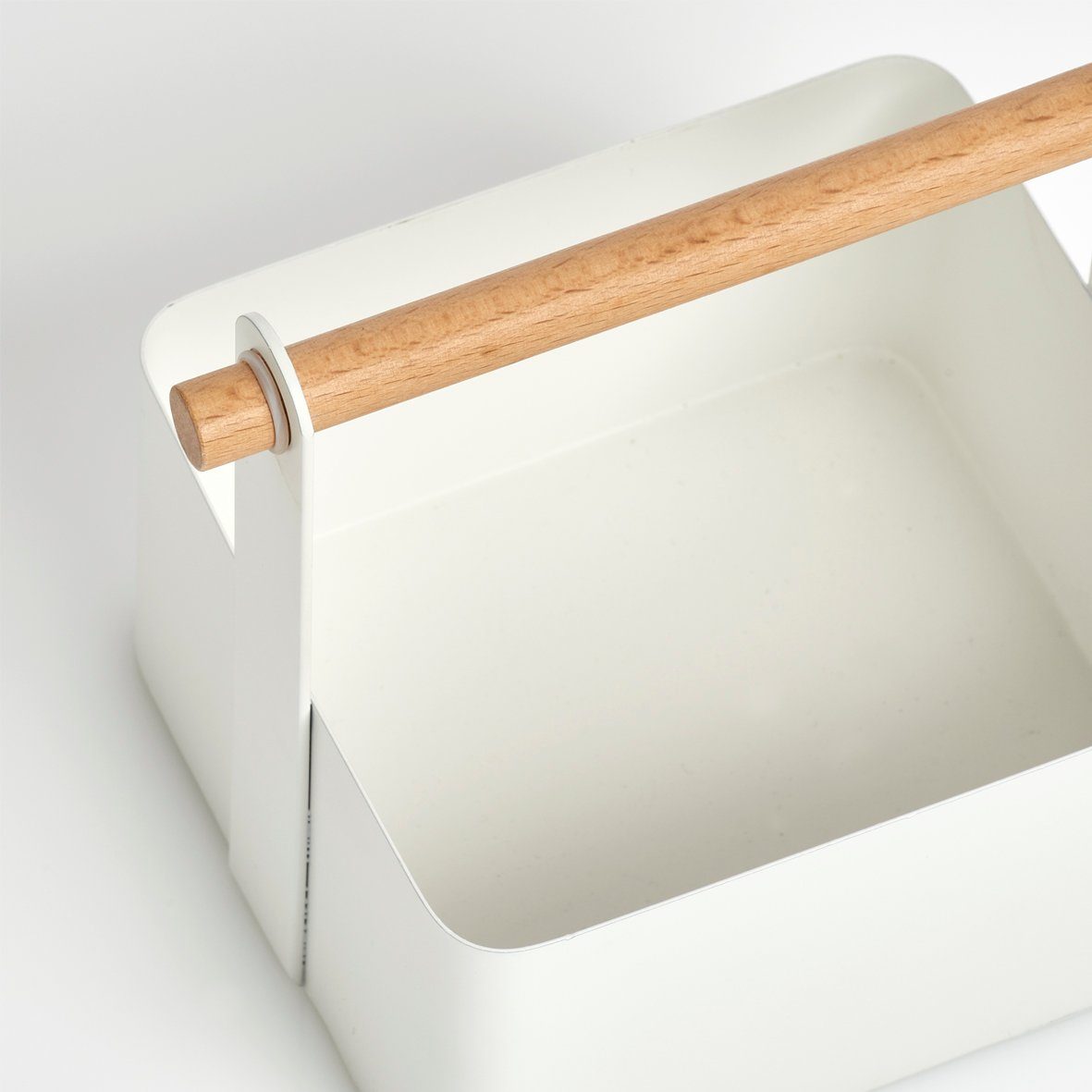 Zeller Present Organizer Opbergmand van metaal/hout, in Scandi design (1 stuk)