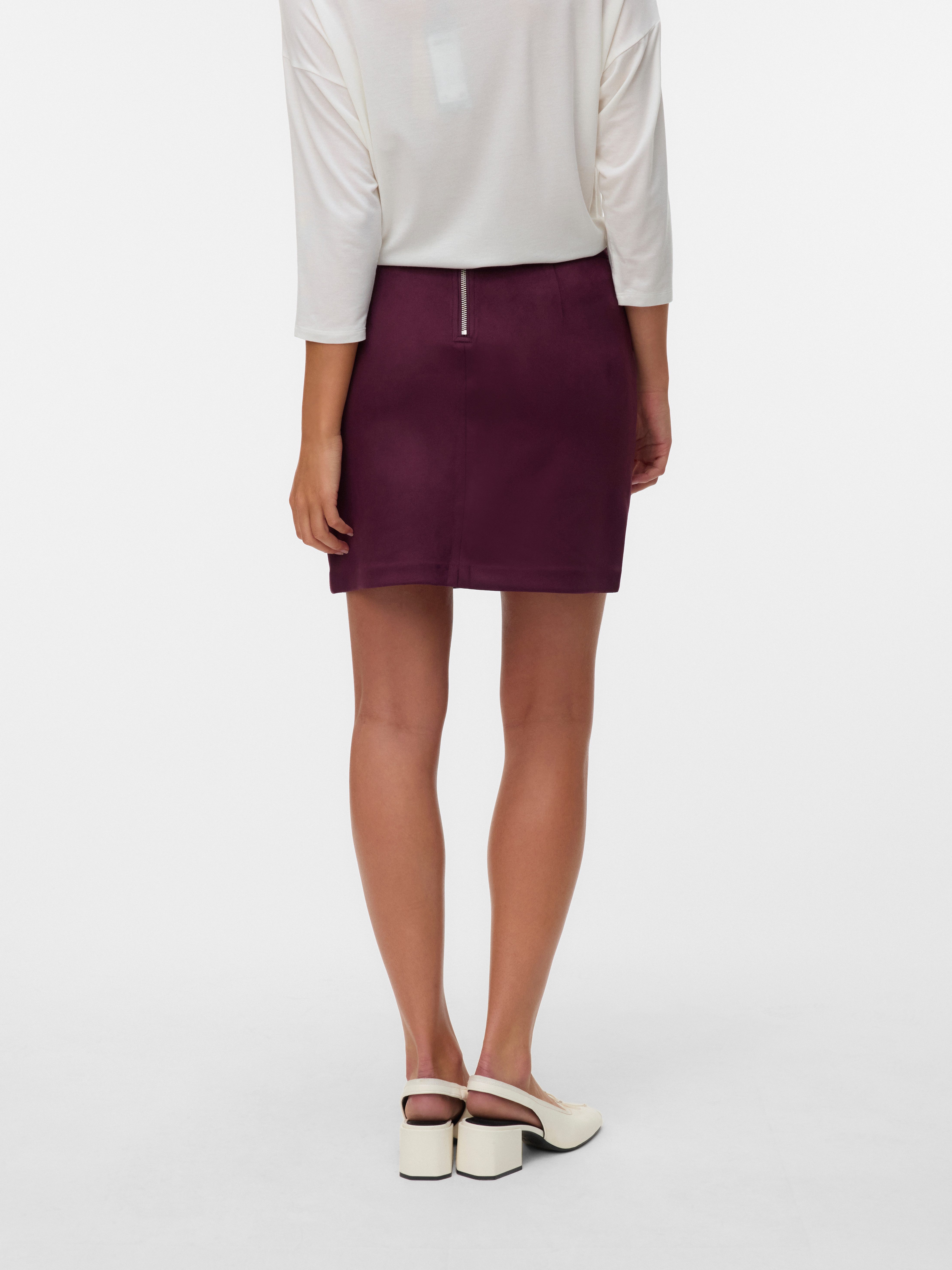 Vero Moda Imitatieleren rok VMDONNADINA FAUXSUEDE SHORT SKIRT