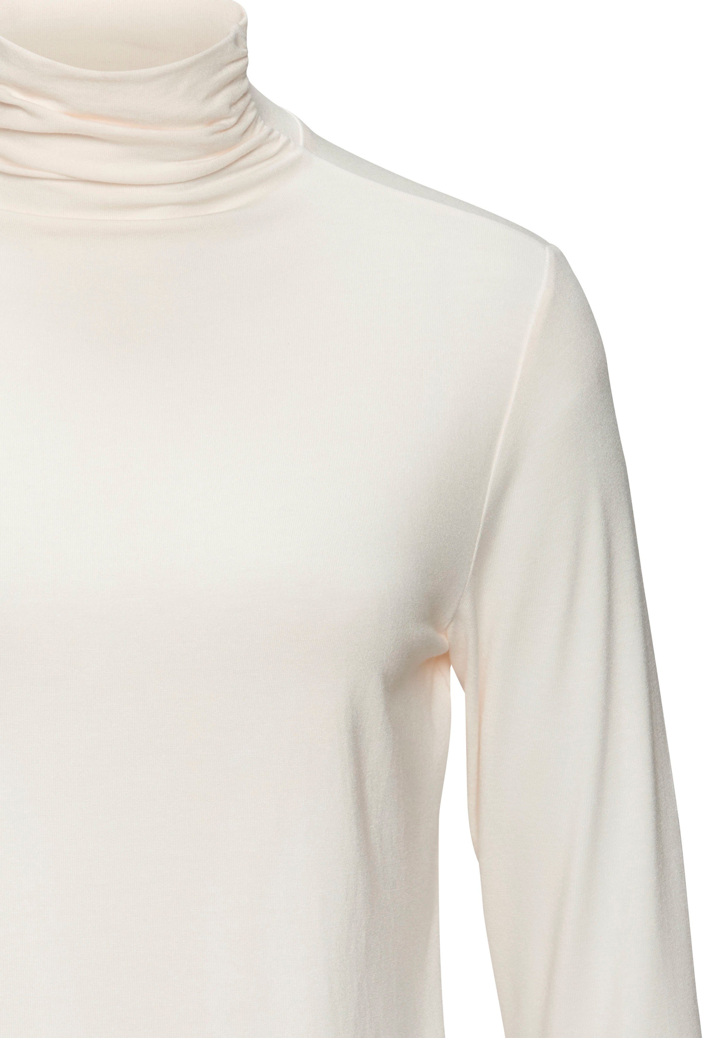 Lascana Shirt met staande kraag Van zachte viscose-stretch van zachte viscosekwaliteit (Set van 2)