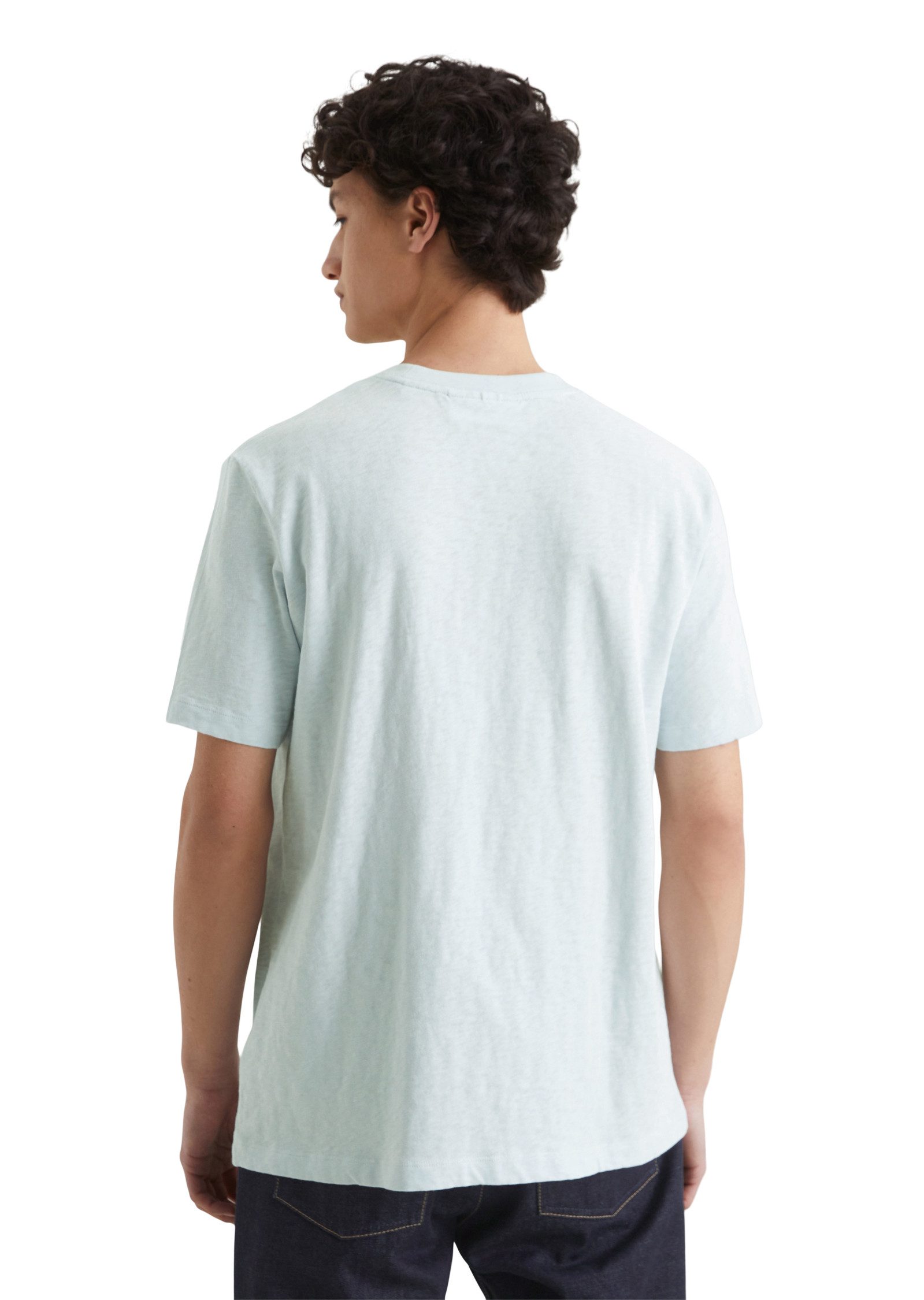Marc O'Polo DENIM T-shirt met licht onregelmatige oppervlakte