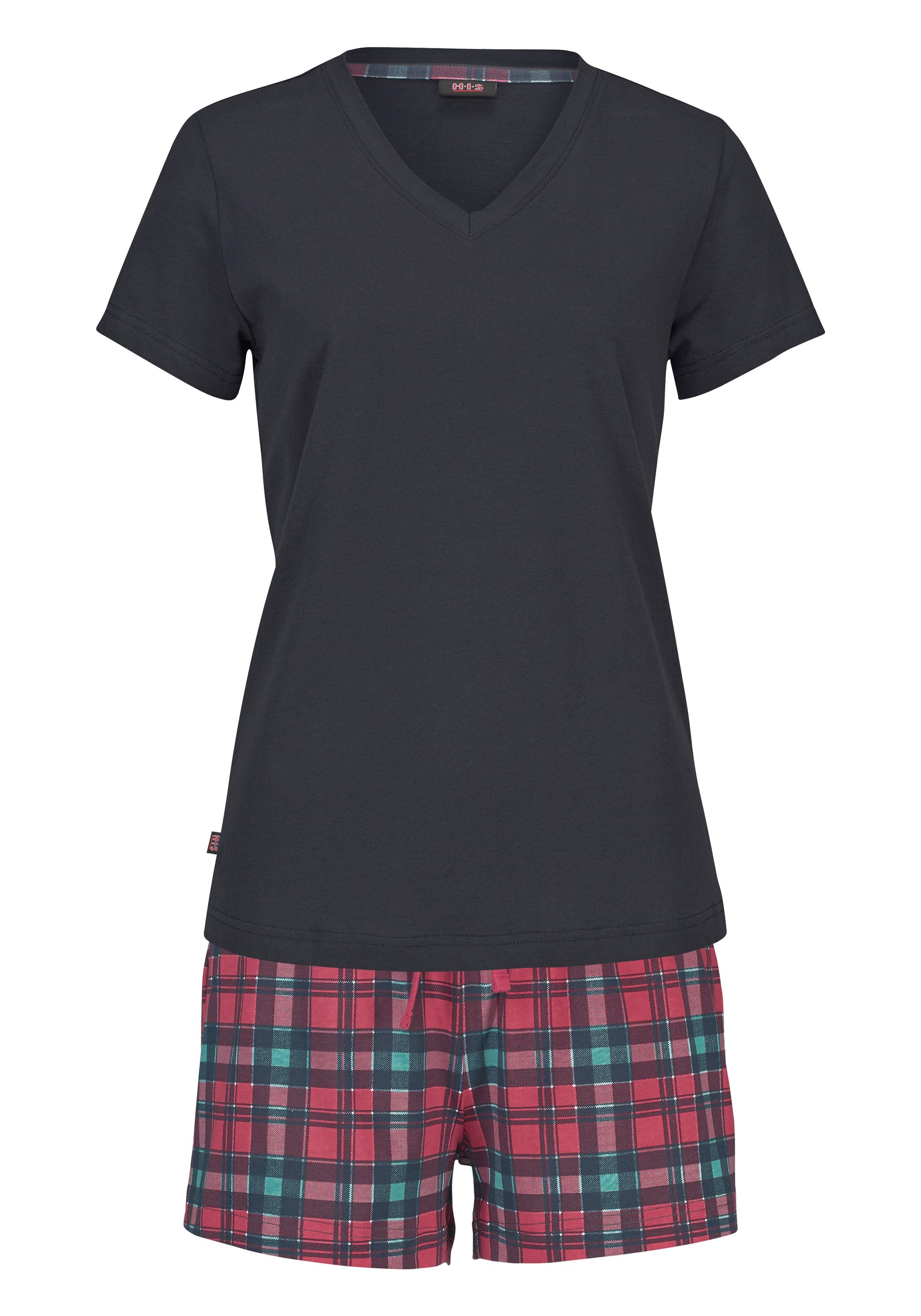 H.I.S Shortama met geruite short (2-delig, 1 stuk)