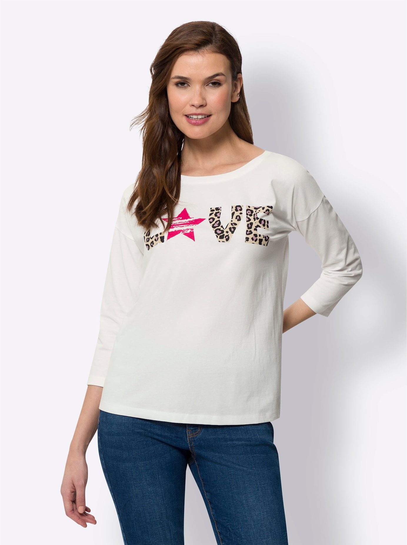 heine Shirt met 3/4 mouwen Shirt (1-delig)