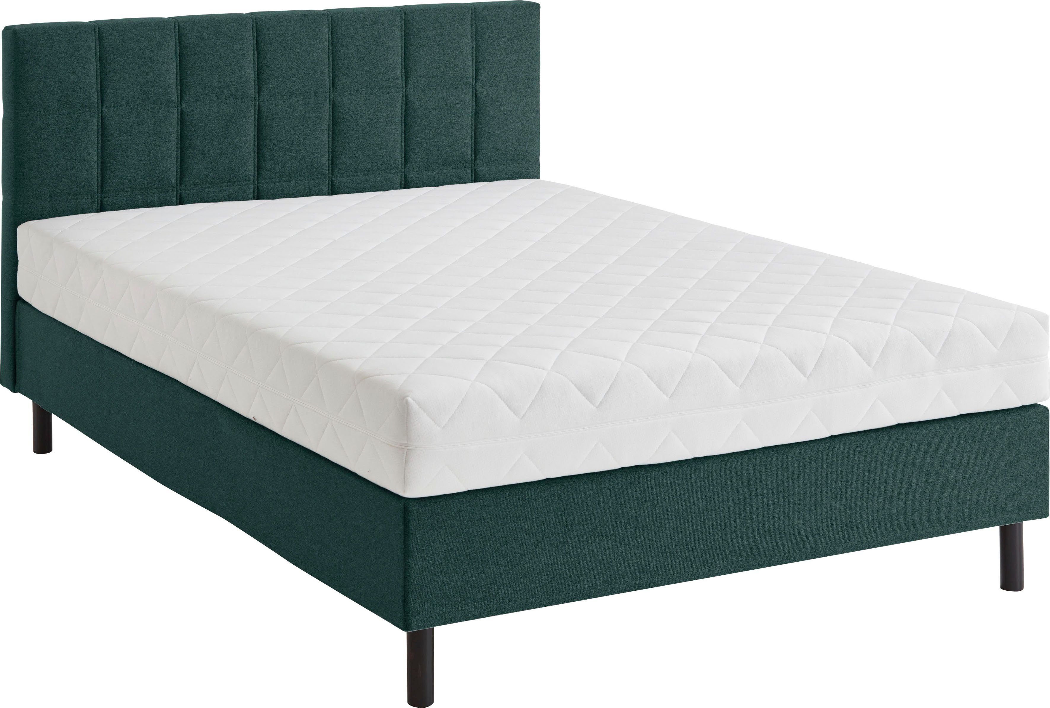 ATLANTIC home collection Boxspring NIKOLA Massief houten poten, met/zonder matras, verkrijgbaar in H2 en H3