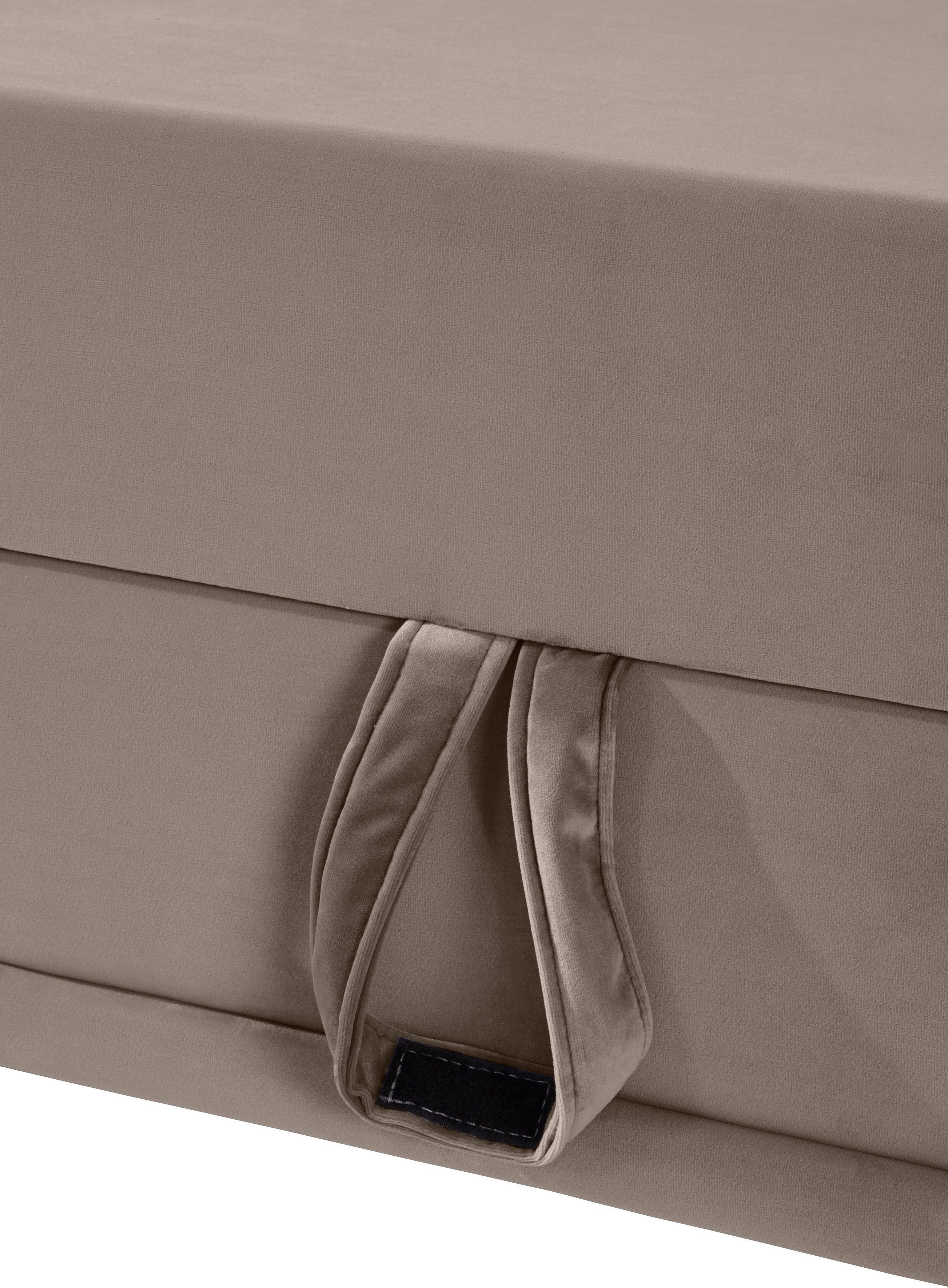 Places of Style Hoekbank Costello L-vorm, met zitdiepteverstelling, armleuningverstelling en