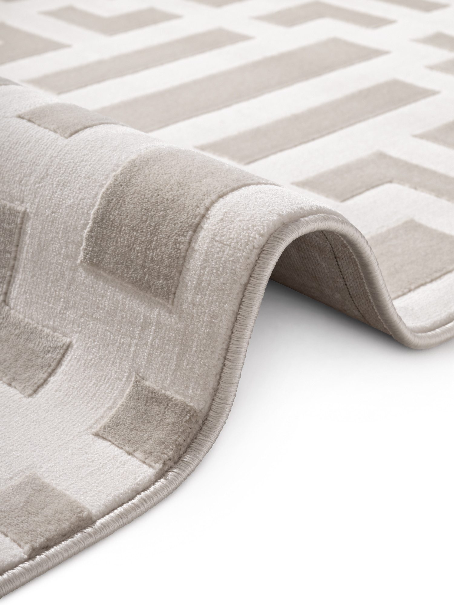 ELLE DECORATION Design-vloerkleed Onyx Woonkamer, slaapkamer, loper, hoog-laag effect, gang, glans