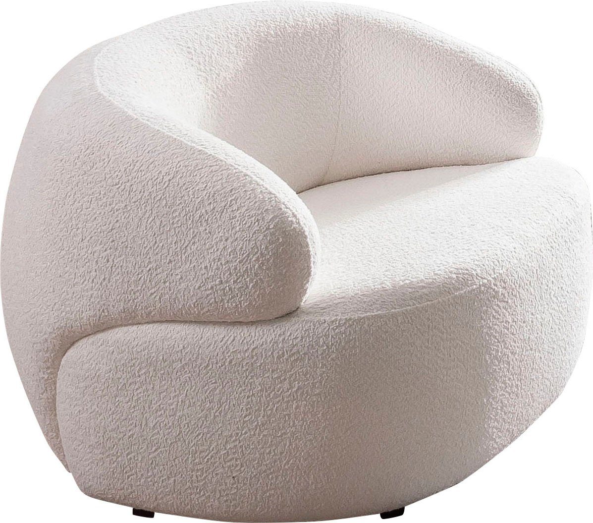 SalesFever Cocktailfauteuil Bekleding in bouclé-look