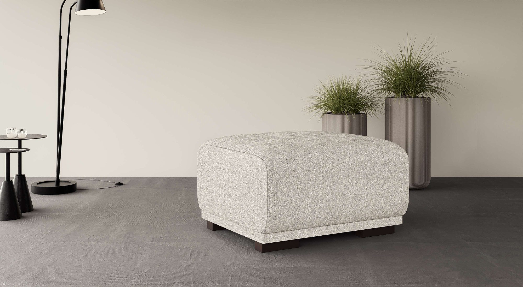 Home affaire Hocker BORNHOLM, kleine poef passend bij de serie, afmetingen B/D/H: 61/72/46 cm