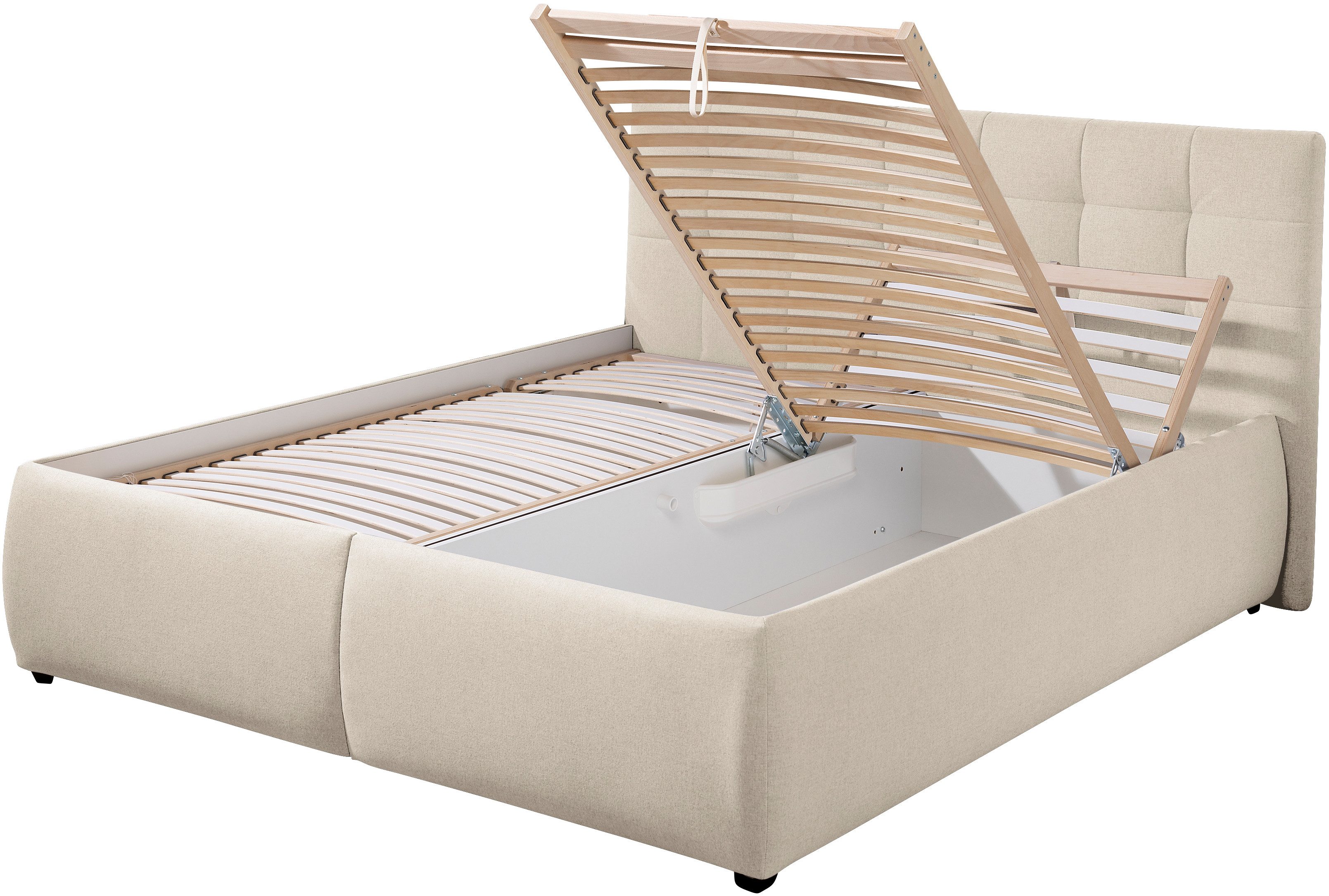 Maintal Gestoffeerd bed Felsental inclusief bedlade, verkrijgbaar in h2, h3 & h4